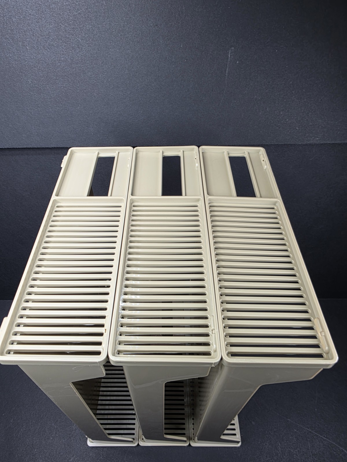 Eldon Office Products 1960’s 3-Tier File Paper Holder Beige Tan Plastic Vtg 1969