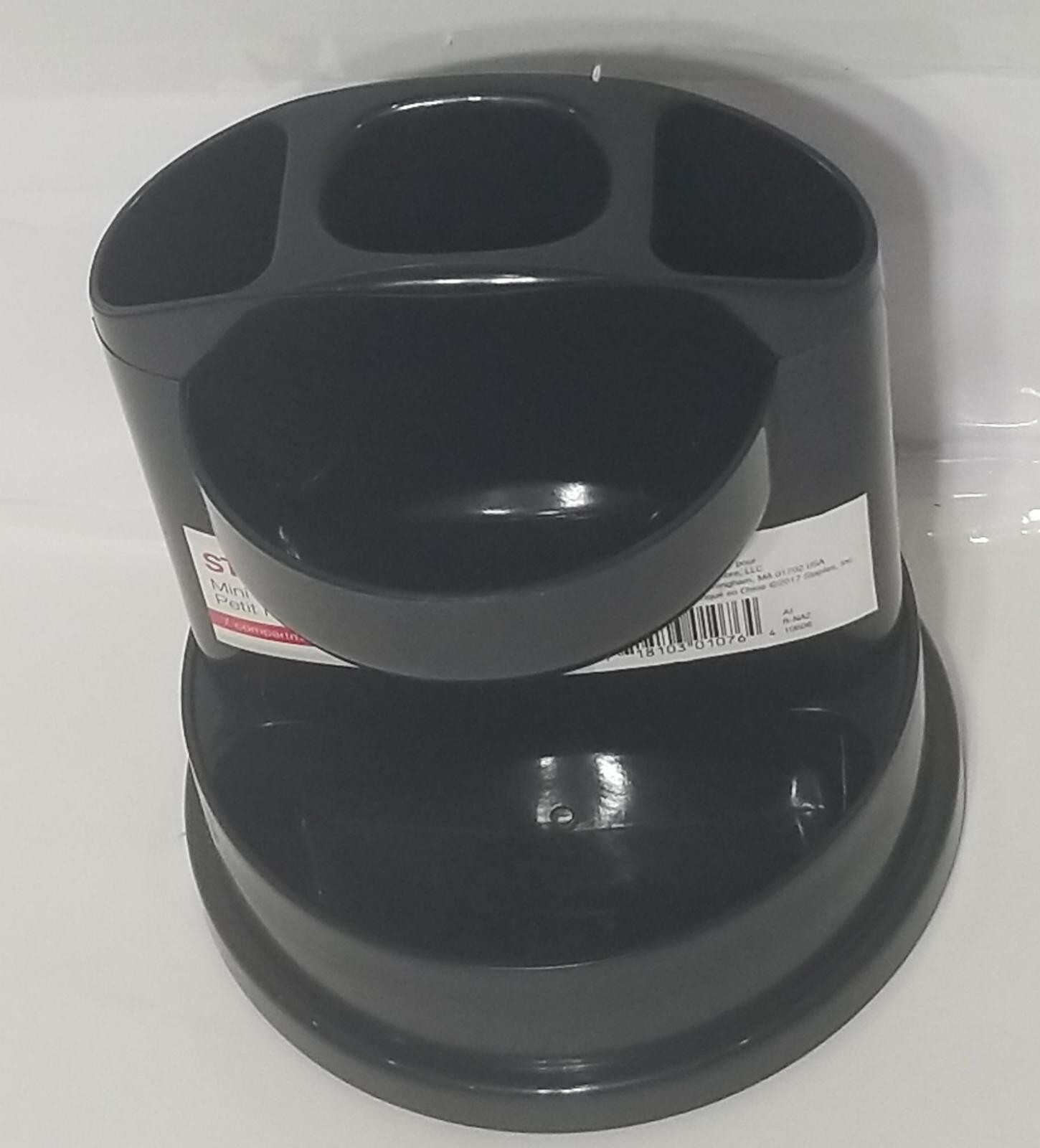 Staples 7 Compartment Mini Rotating Desk Organizer