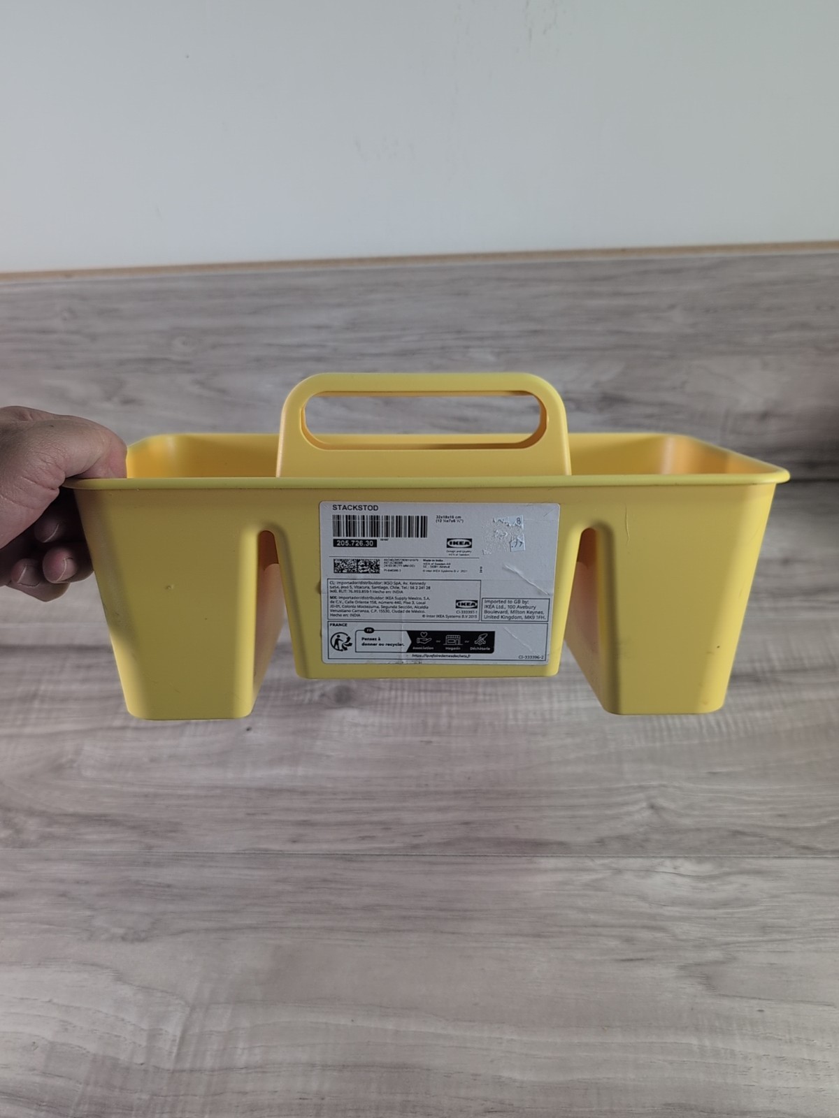 Vintage IKEA STACKSTOD Desk organizer Made in India In Yellow Color