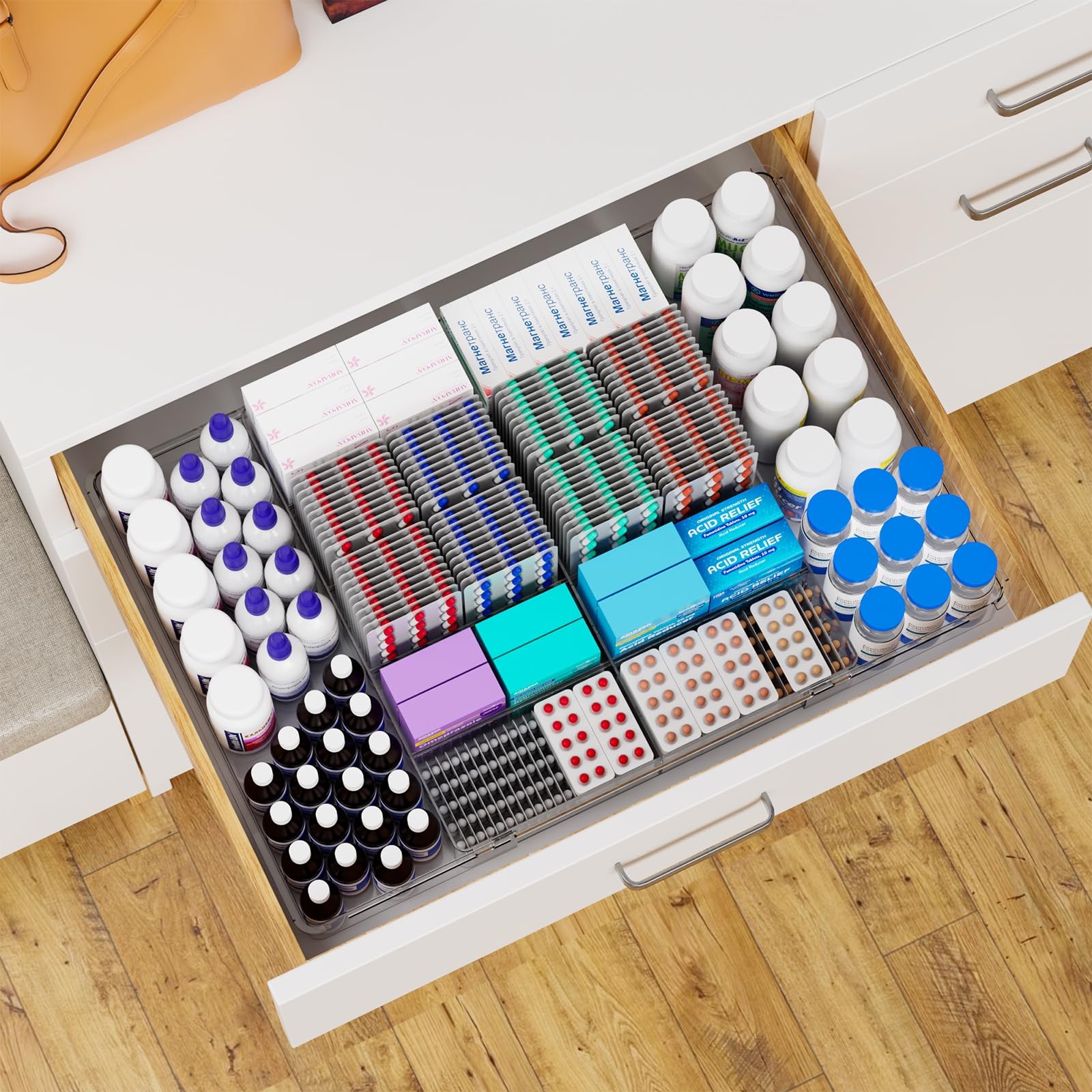 Large Expandable Desk Drawer Organizer Tray for Office Supplies and Accessori…