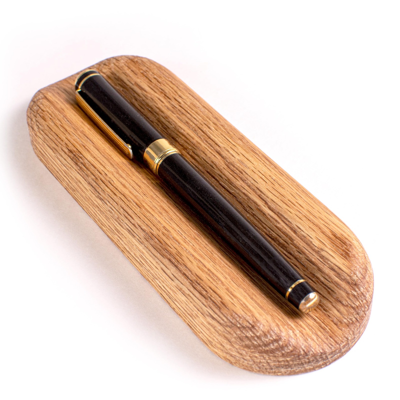 Solid Oak Single Pen Tray, Minimalist Desk Organizer, Natural Wood, Handcraft…