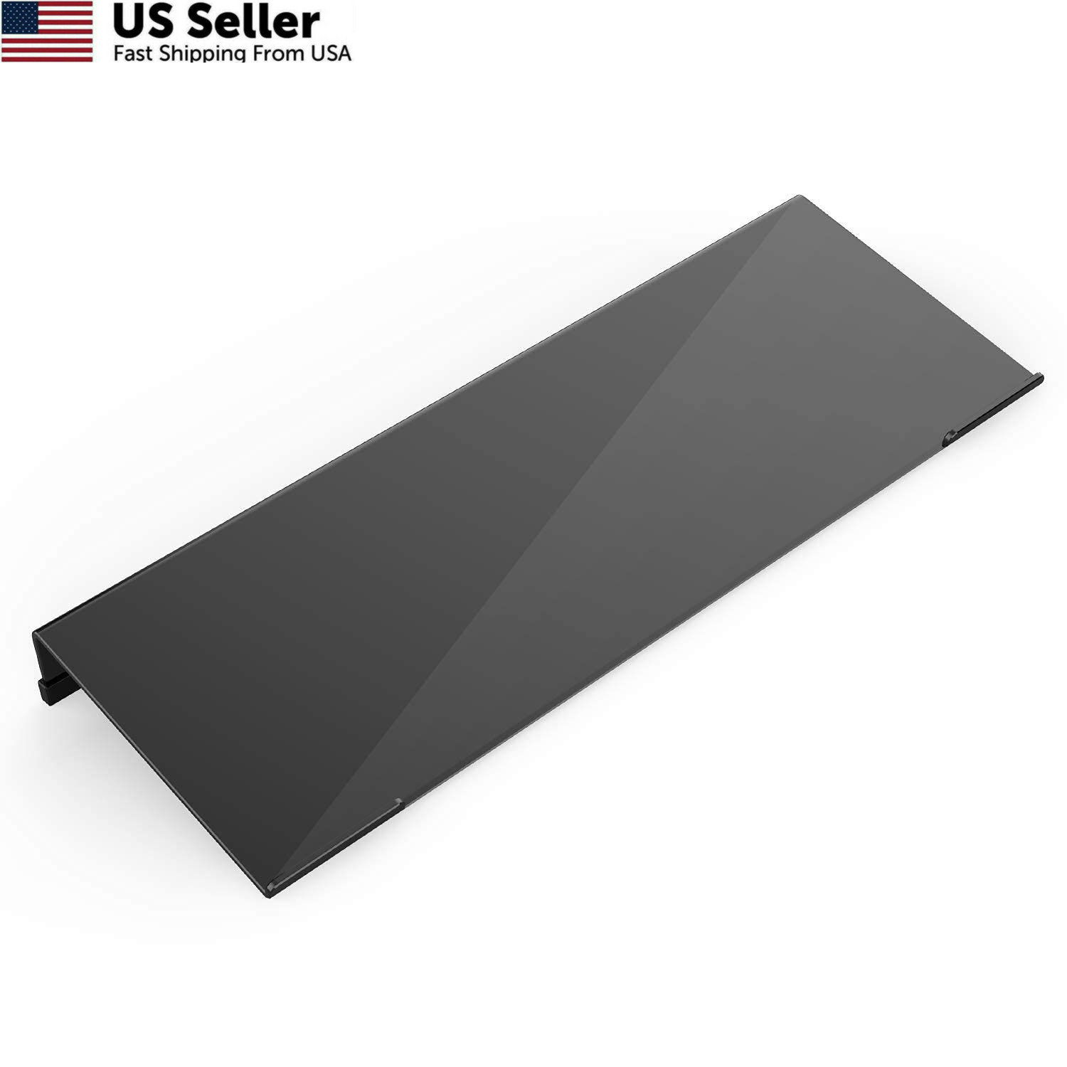 KOTEMON Acrylic Tilted Computer 17″x5.5″x1.5″H Full Size-BLACK, Black