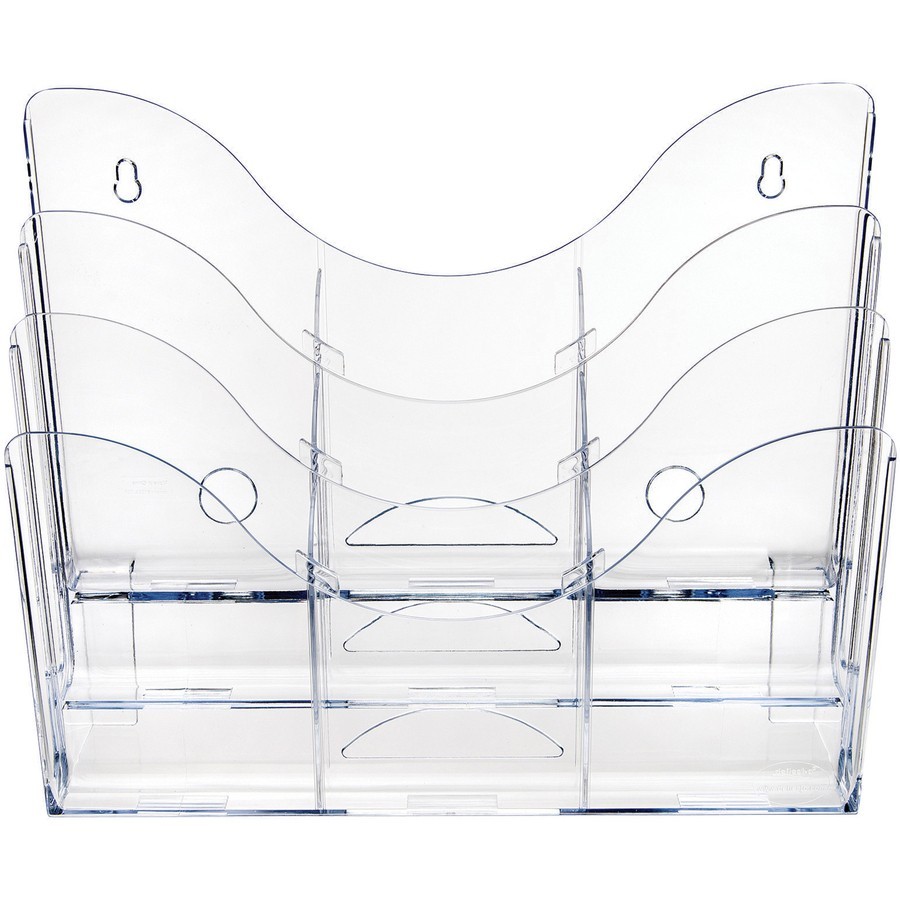 Deflecto 47631 3 Tier Document Organizer Clear 9 Compartments