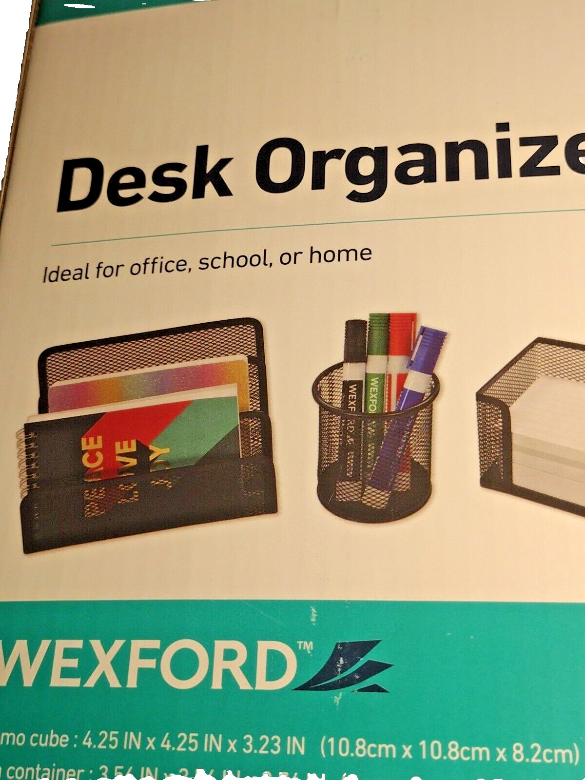 Desk Organizer Set 4 Count Wexford – Ideal for Office, School, or Home NEW
