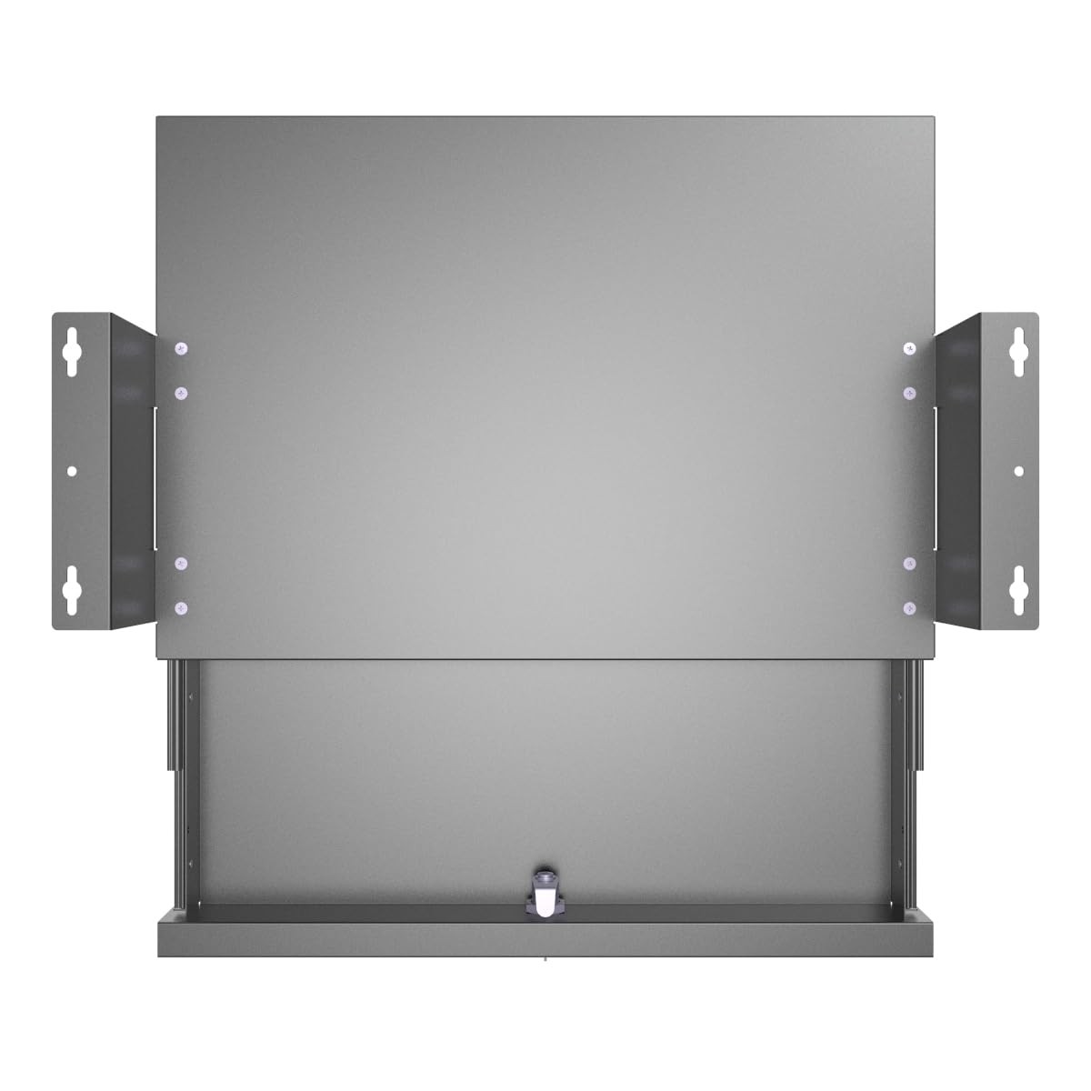 Under Desk Lockable Sliding Drawer Cable Management Storage 17x12x3.2 Inch