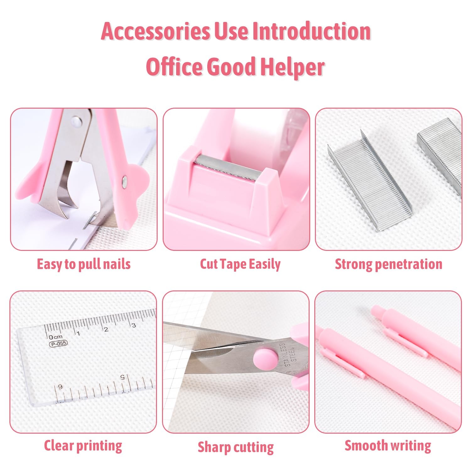Pink Desk Organizers and with Desk Organizer 360° Rotating Pen Holder and Off…