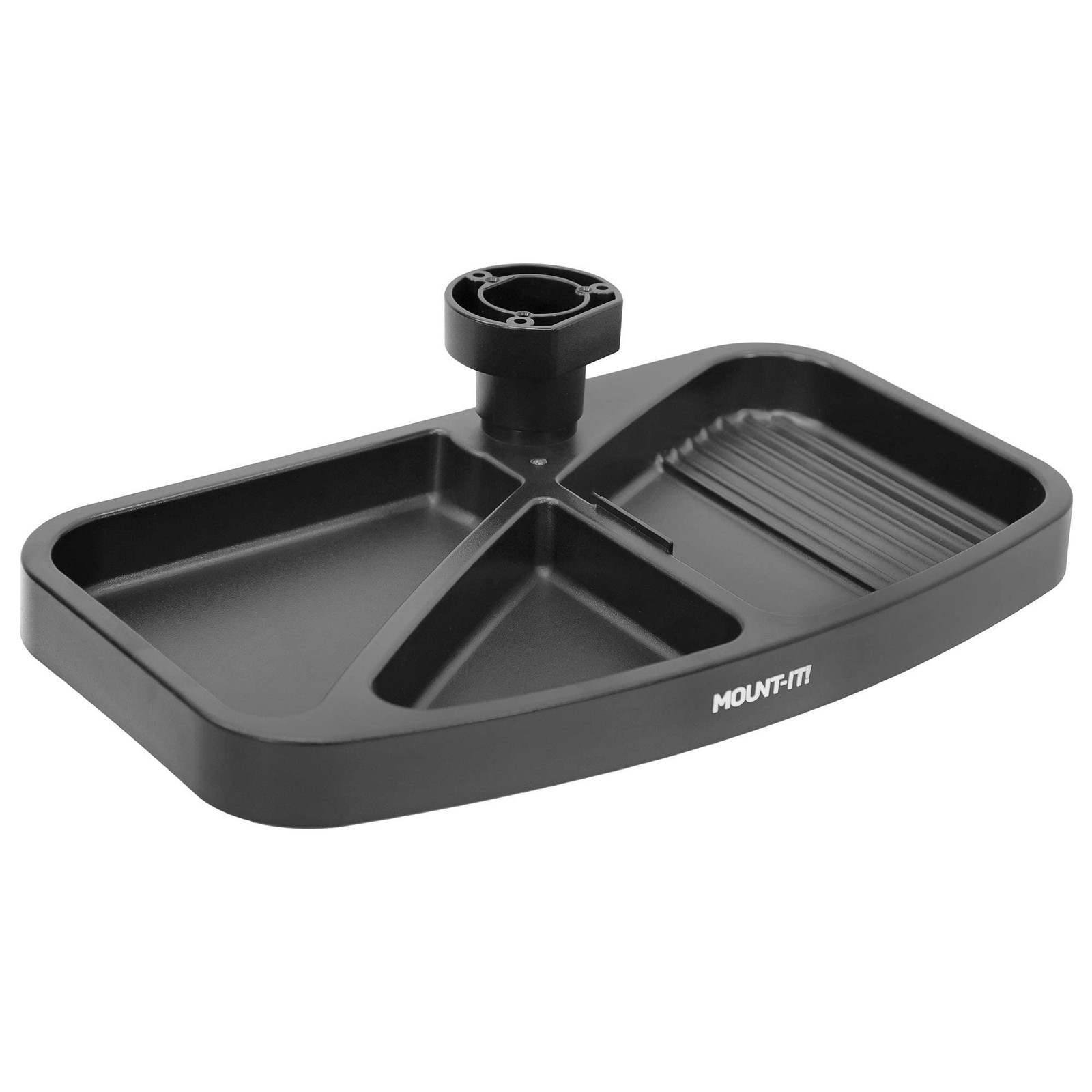 Mount-It! Under Desk Mounted Drawer, Swivel Tray for Paper Black
