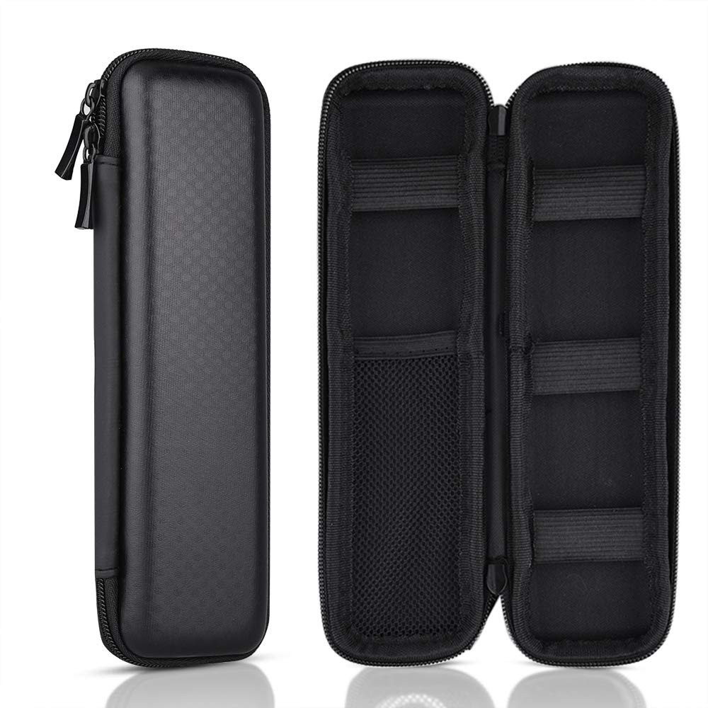 Black Pencil Case EVA Hard Shell Pen Case Holder for Executive Fountain an