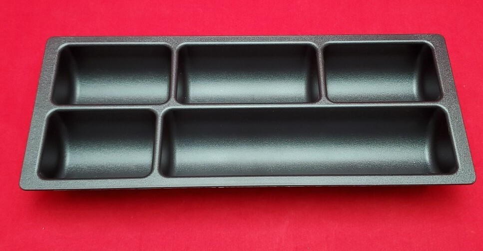 Steelcase 13″ × 5 1/2″ Desk Drawer Organizer Black Plastic P/N 89-3513212 New