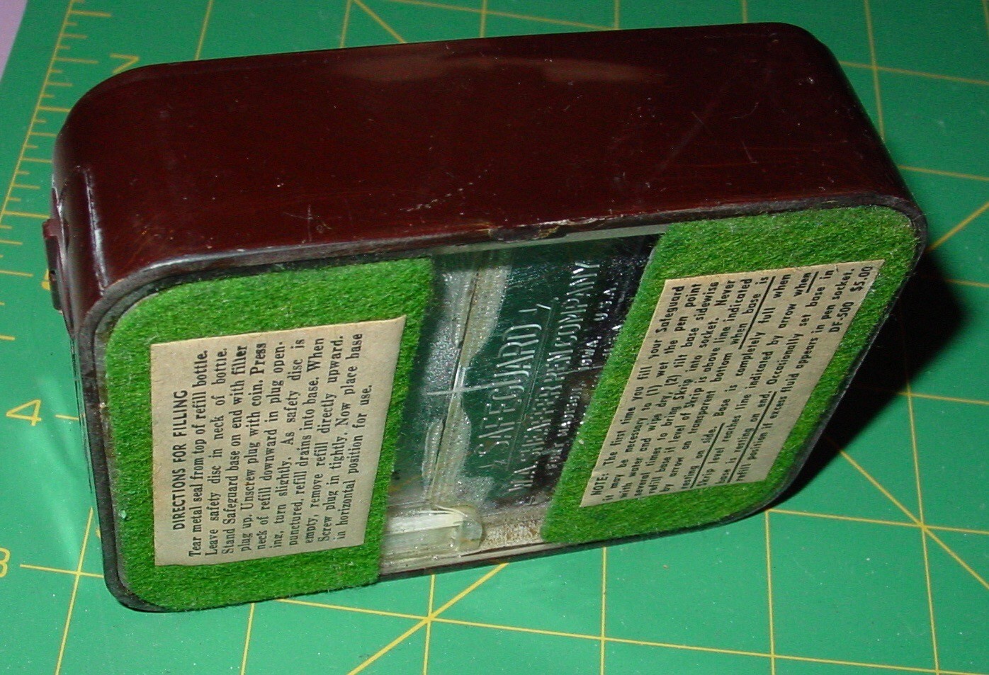 Vintage Brown Plastic Dresser Desk Drawer Tray Organizer Art Deco Accessories