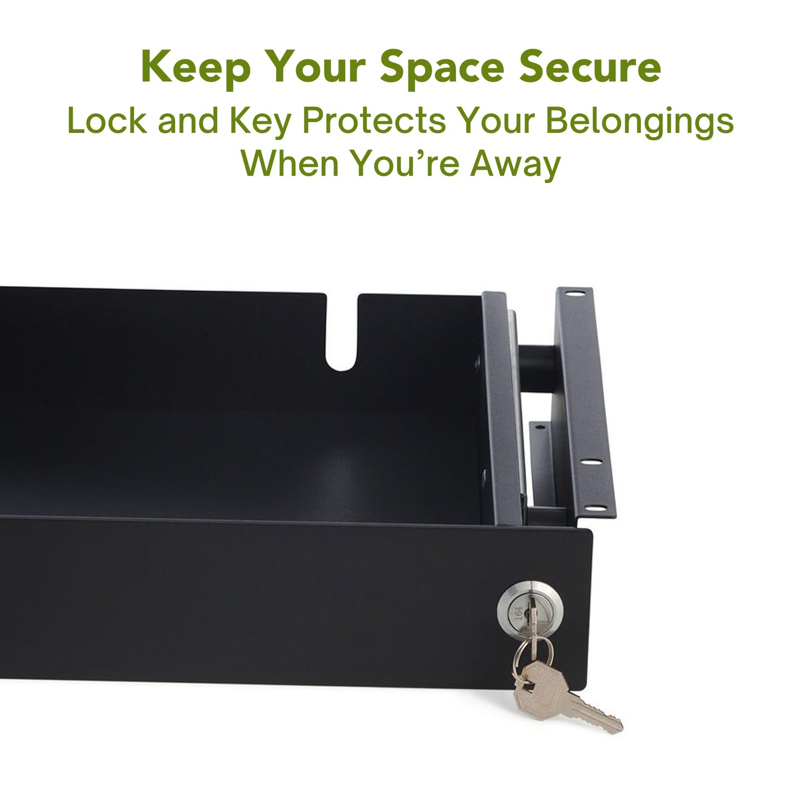 Under Desk Storage Drawer With Lock – Slim Pen & Pencil Drawer for Regular & …