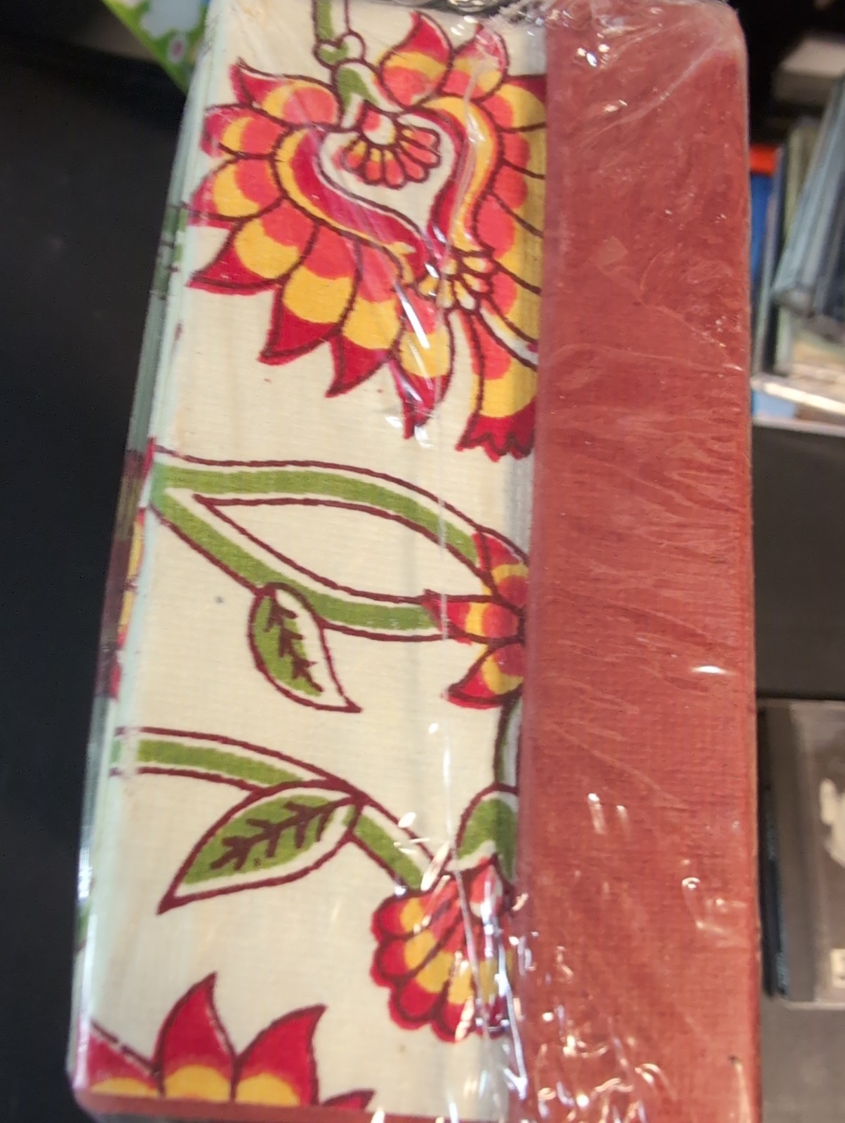 Red floral design World Market “Handmade Office in a Box” New