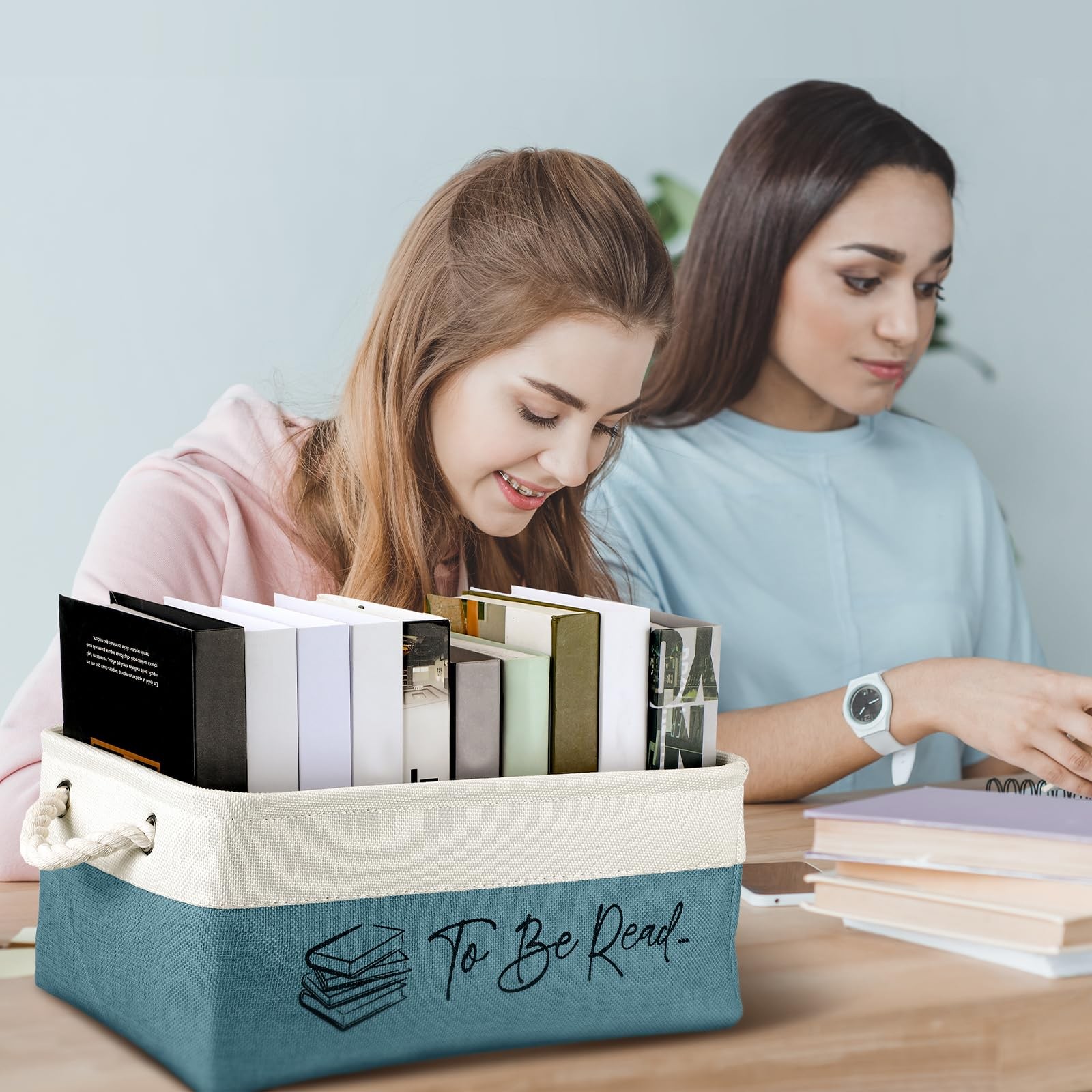 Book Lover Gifts TBR Storage Basket To Be Read List Bin Accessories 1 PCS