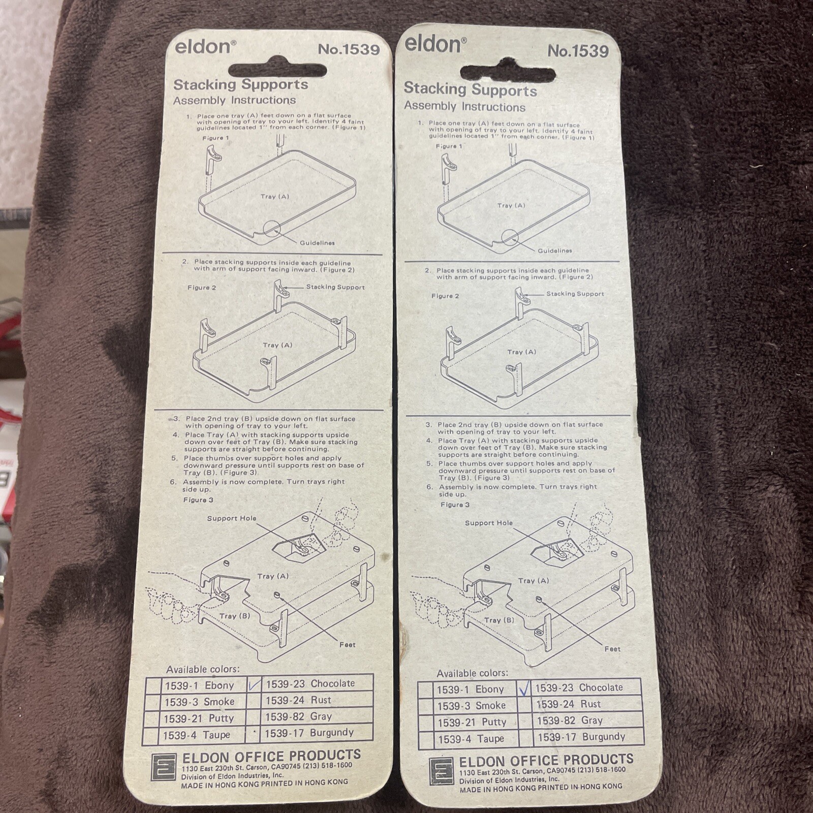 Eldon Image 1500 No 1539 Stacking Supports For Legal Or Letter Size Trays 2 Pkgs