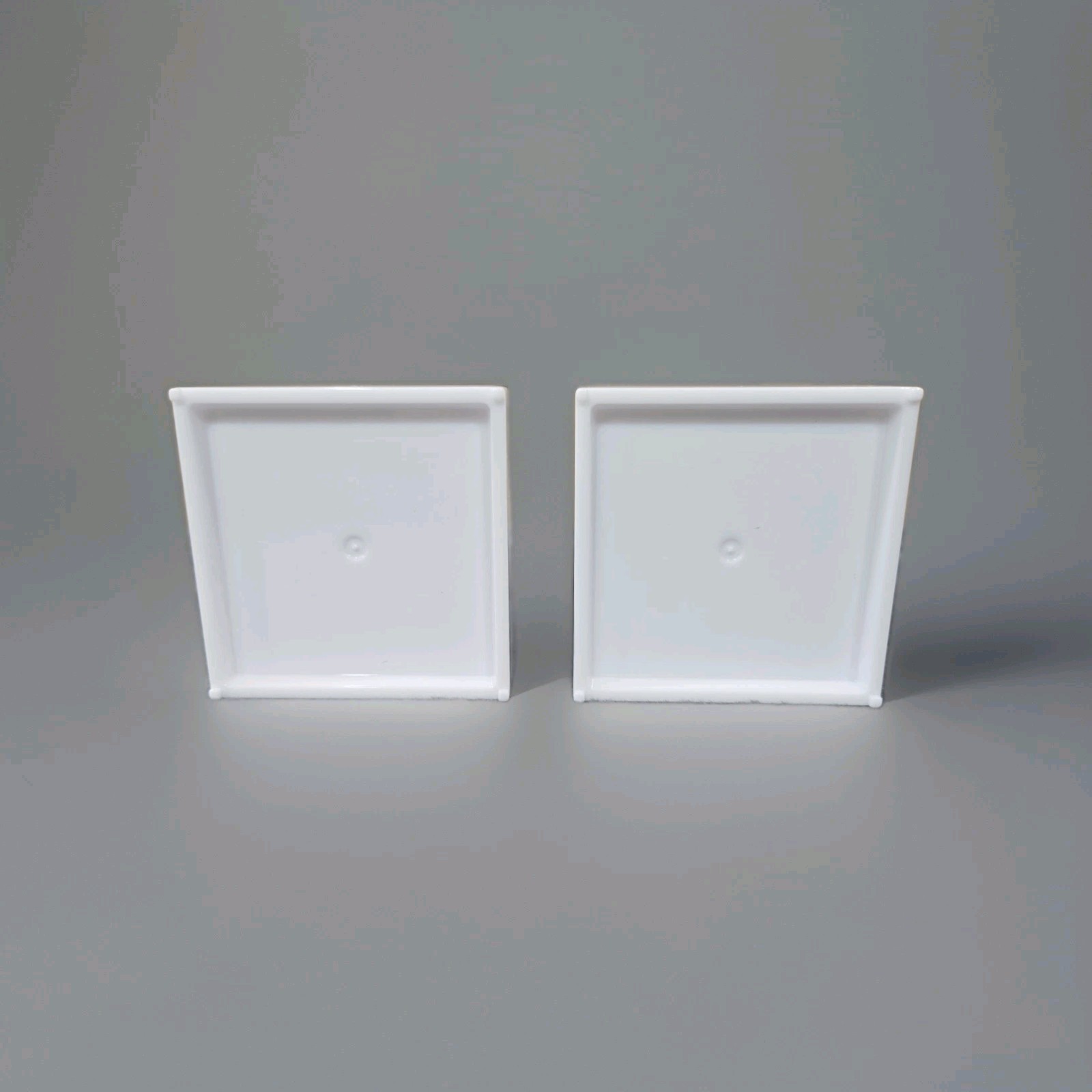 2 Pack White Acrylic Pencil Pen Holder Cup, Desk Accessories Holder,Makeup Brush