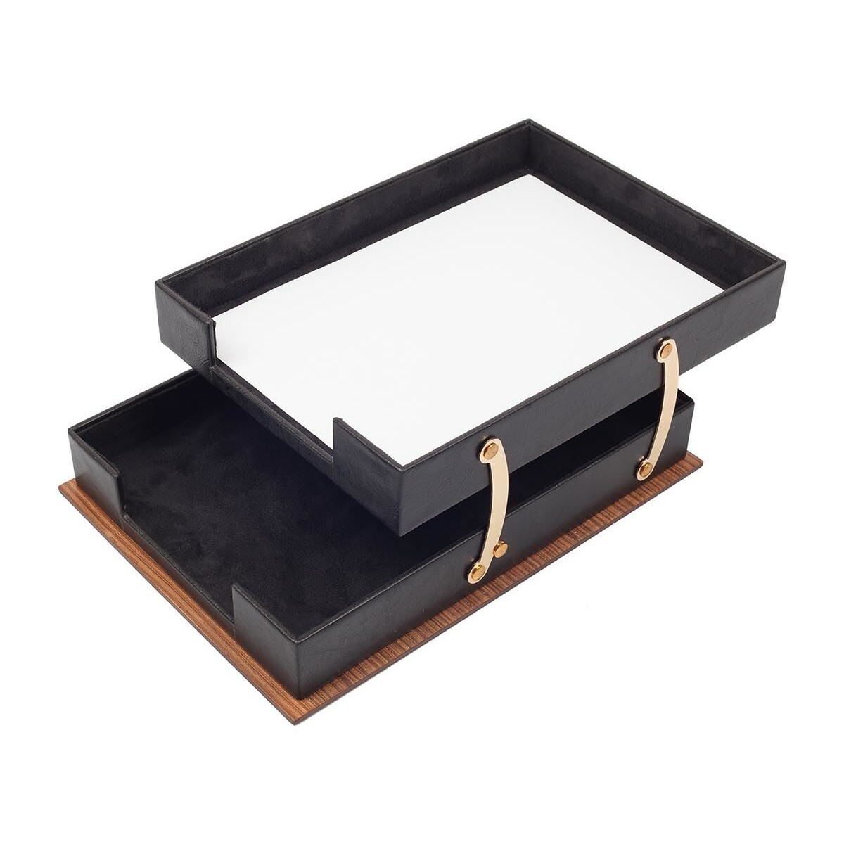 14 PCS Leather Desk Organizer Set-Office Desk Accessories-Black Leather Desk Set