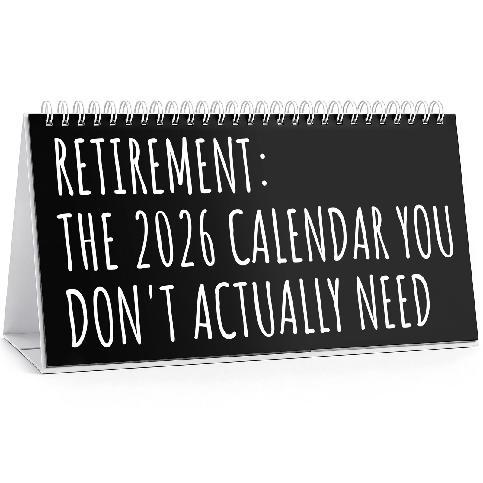 Funny Calendar Gifts 2026,Gag Retirement for Women Men,Novelty Black
