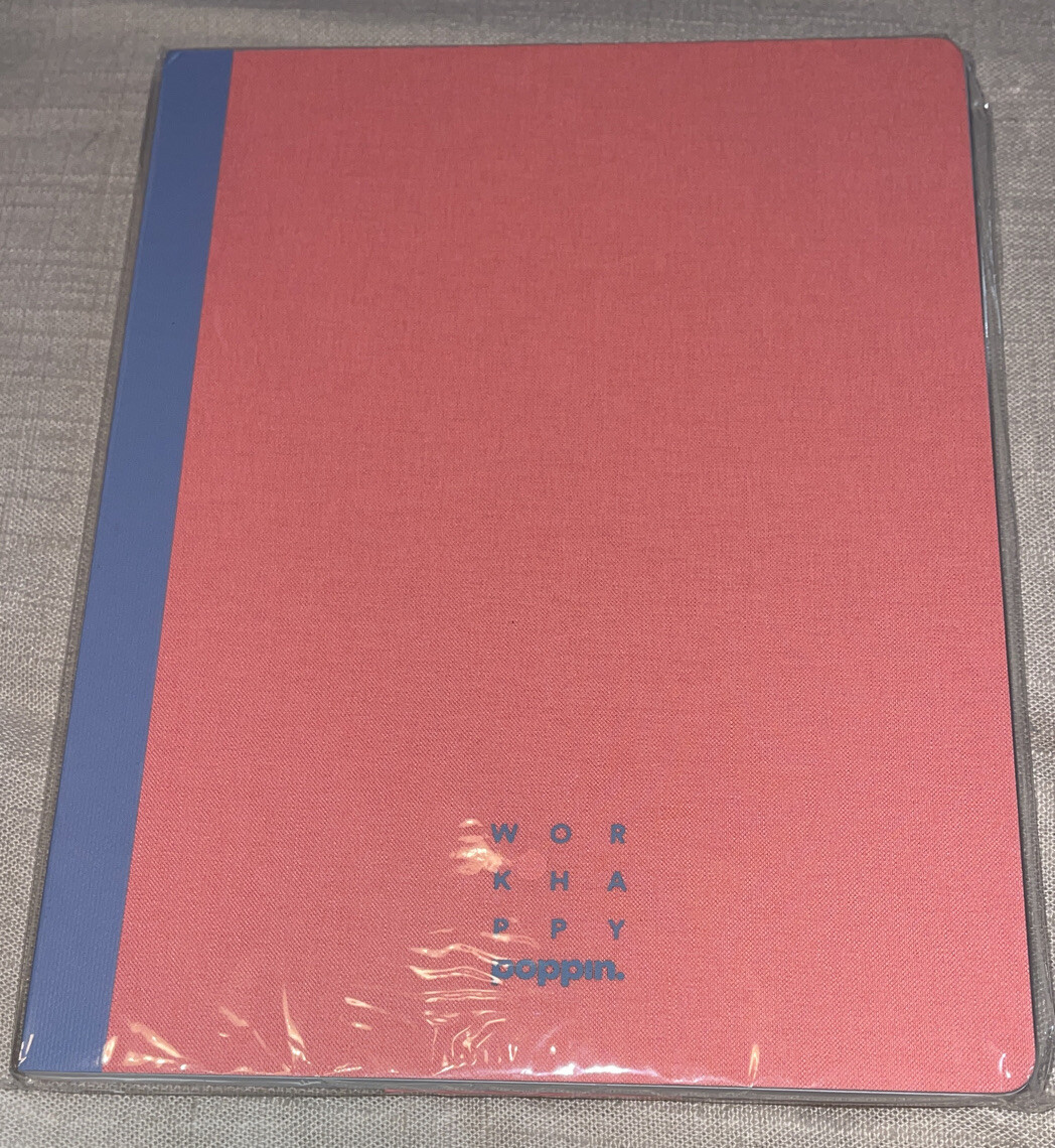 New Poppin Medium Bound Notebook Guava Color College Ruled 80 Sheets