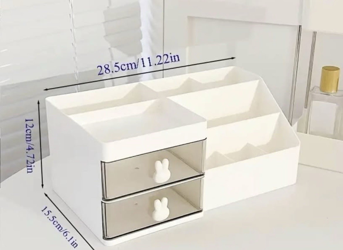 Multi-Compartment Desk Organizer | Drawers for Cables, Office & Tech Storage