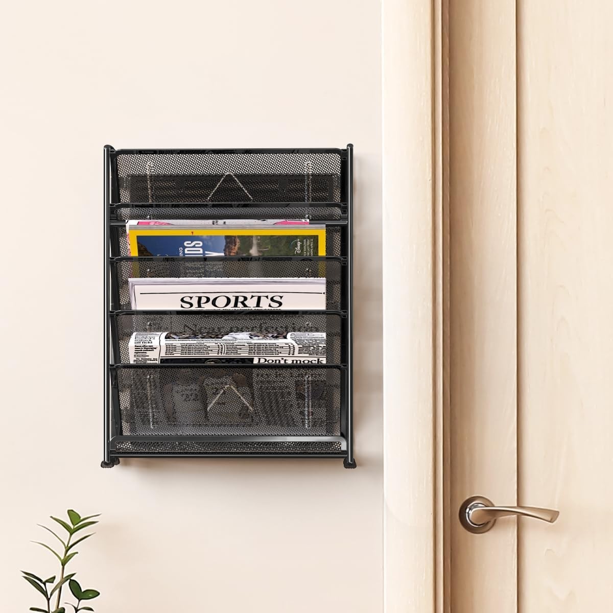 Durable Alloy Steel 6-Tier Wall Mount Letter Tray – Home Office Must-Have