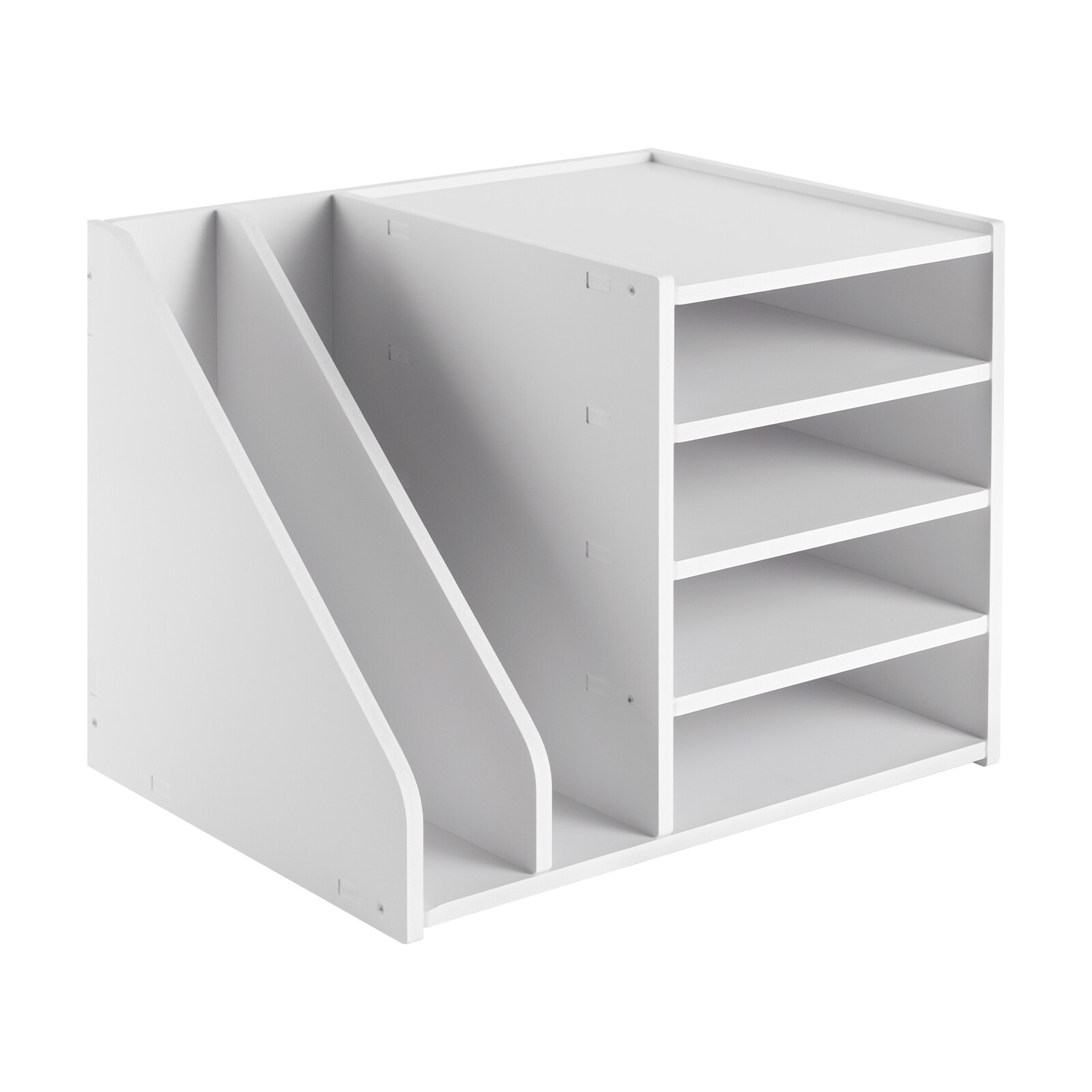 6-Tier PVC File Holder Organizer with Ample Storage Space, 15.35″ x 12.16″