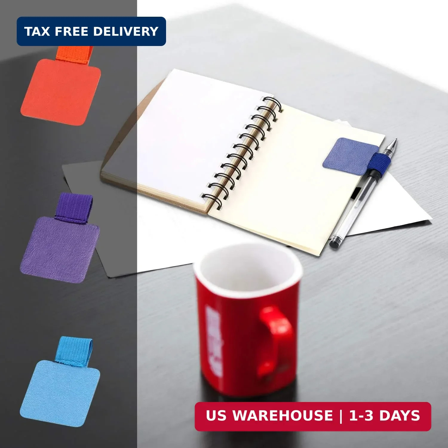 Pen Loop Holder Set, 12 Pack Self-Adhesive Pencil Holder Elastic Design for Note