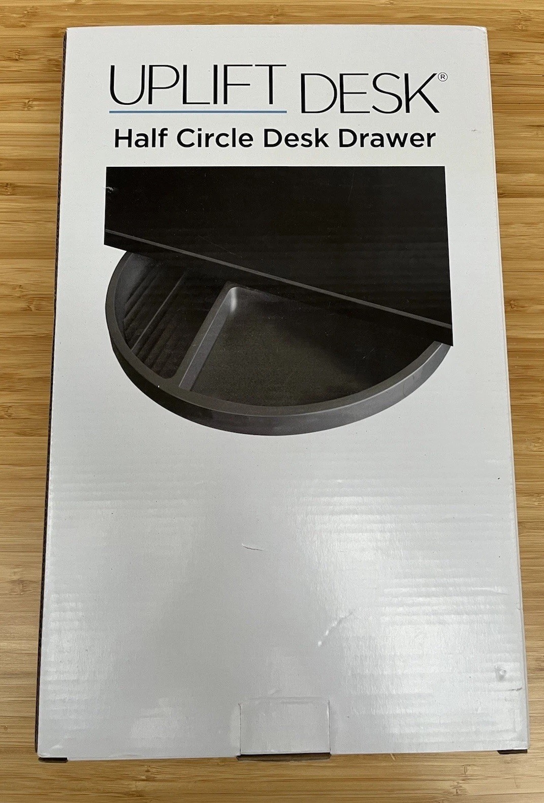 Uplift Desk Large Half Circle Desk Drawer – ACC008/001- Black- Brand New