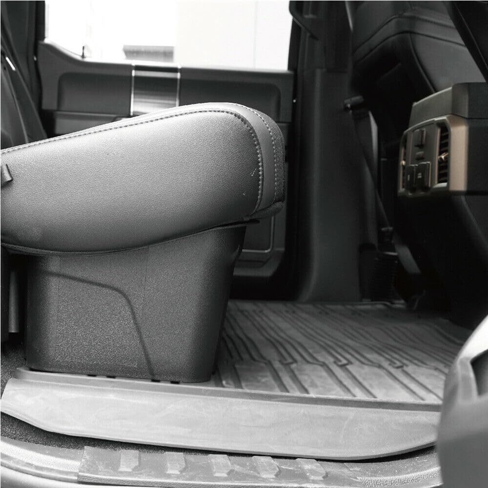 Underseat Storage Box Silverado 1500 14-19 2500HD 3500HD 15-19 Crew Black ABS