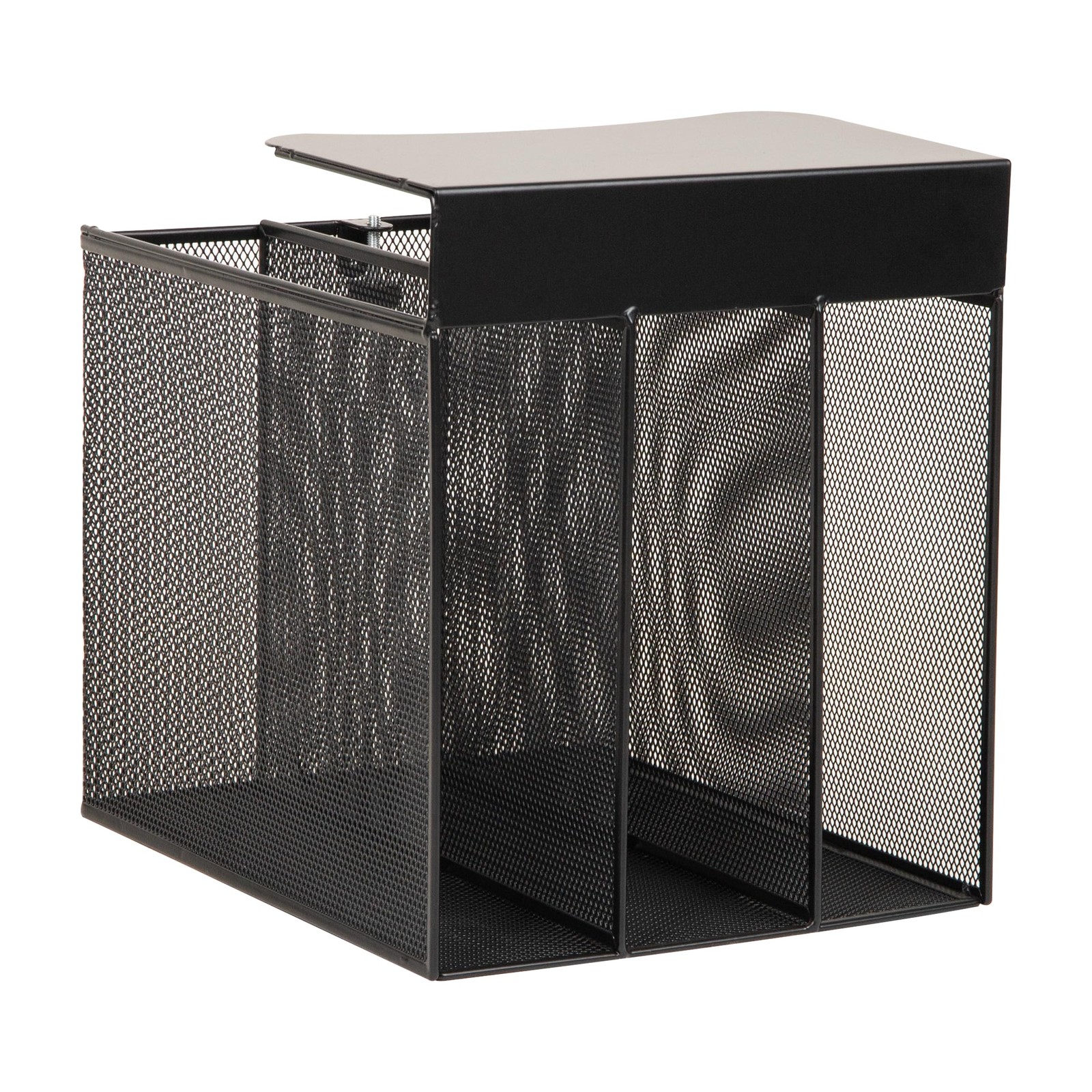 Mind Reader Slide-On Under Desk File Organizer, No Tools Vertical, Black