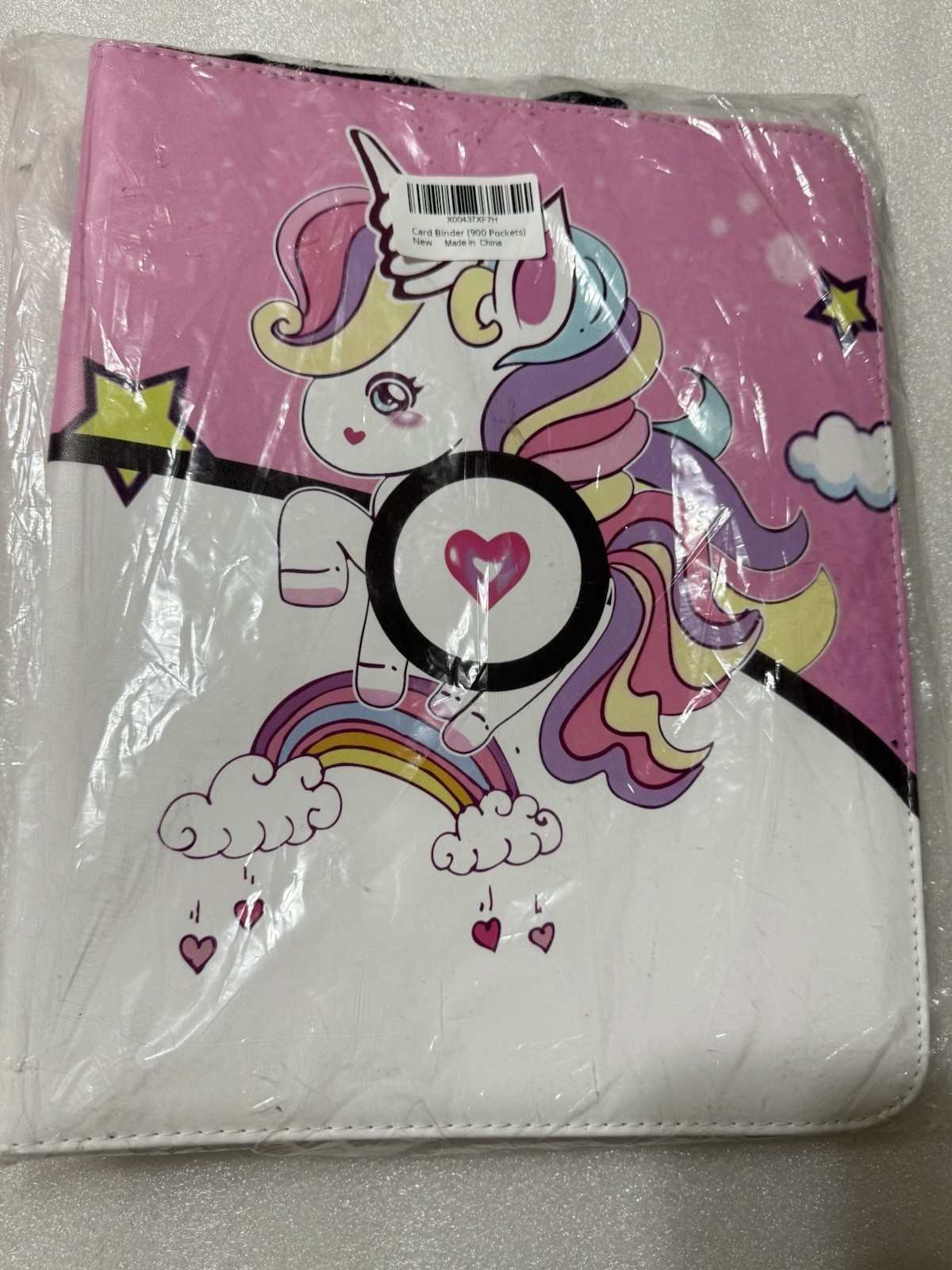 Pink Card Binder 9 Pockets, 900 Pockets for Pokemon Cards with 50 Sleeves