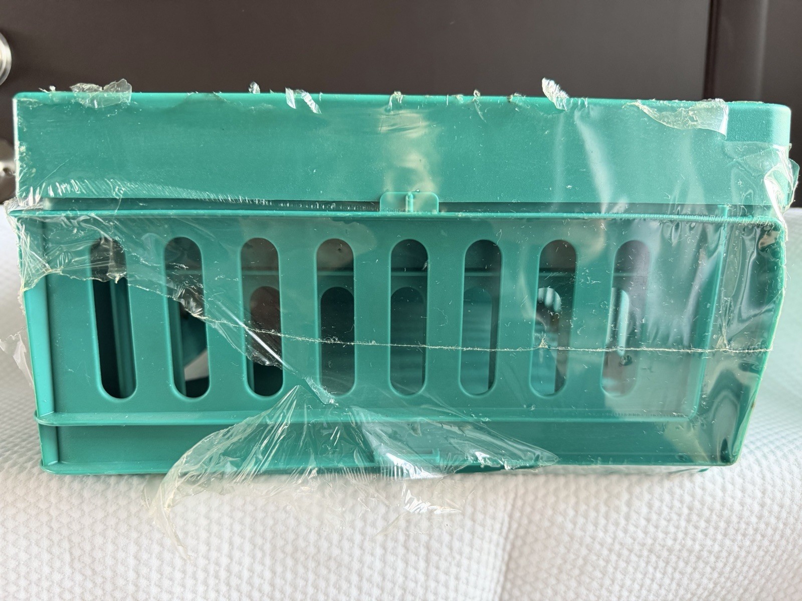 Vtg Frem 3 Piece Desk Set 2 Trays & Organizer Pens Paper New Old Stock Teal