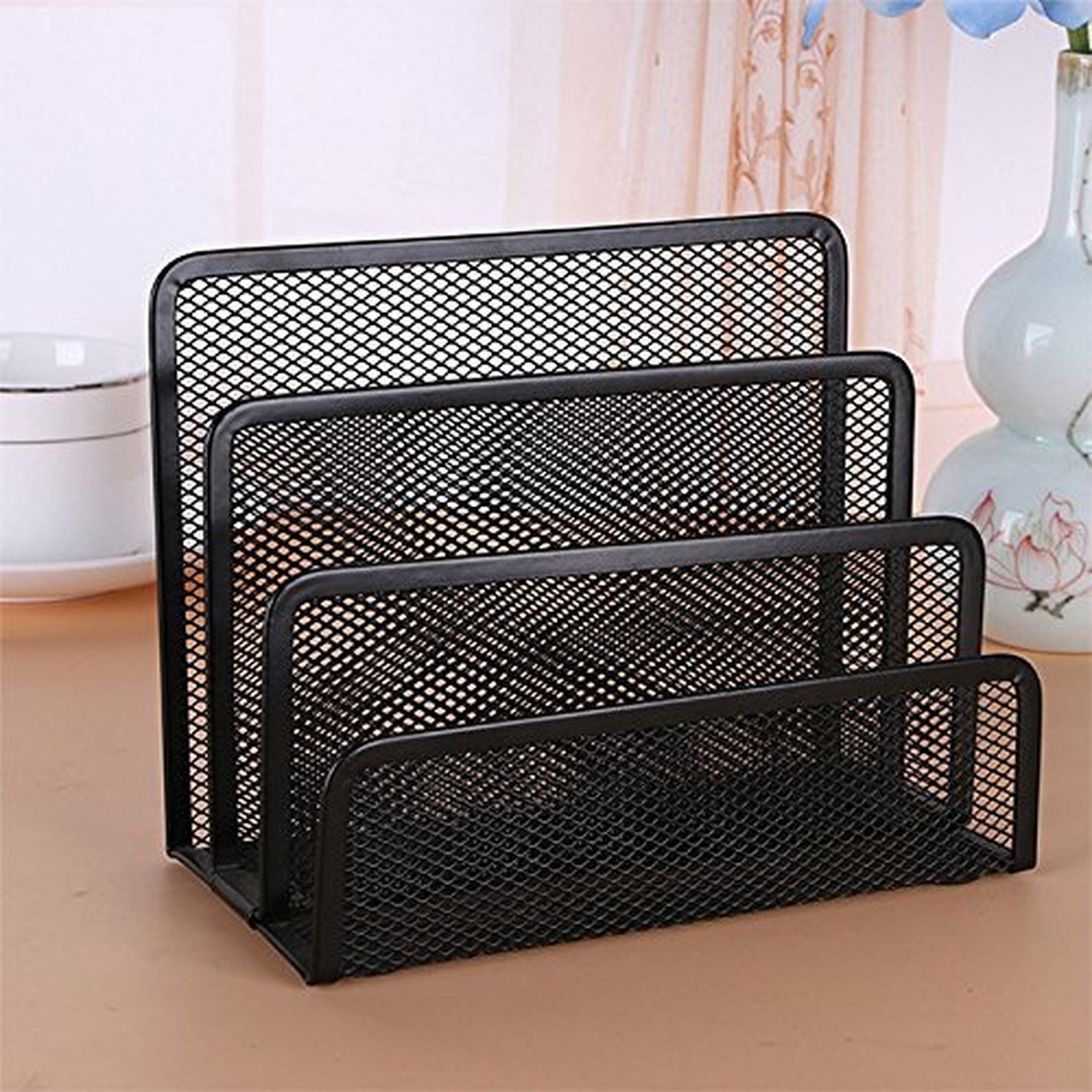 EASEPRES Desk Mail Organizer, 2 Pack Office Small Letter Sorter Desktop File …
