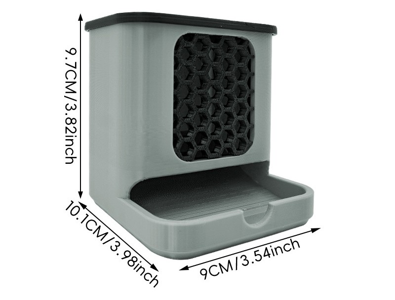 Modern Sleek Decorative Compact Lightweight Desktop Honeycomb Cotton Swab Holder