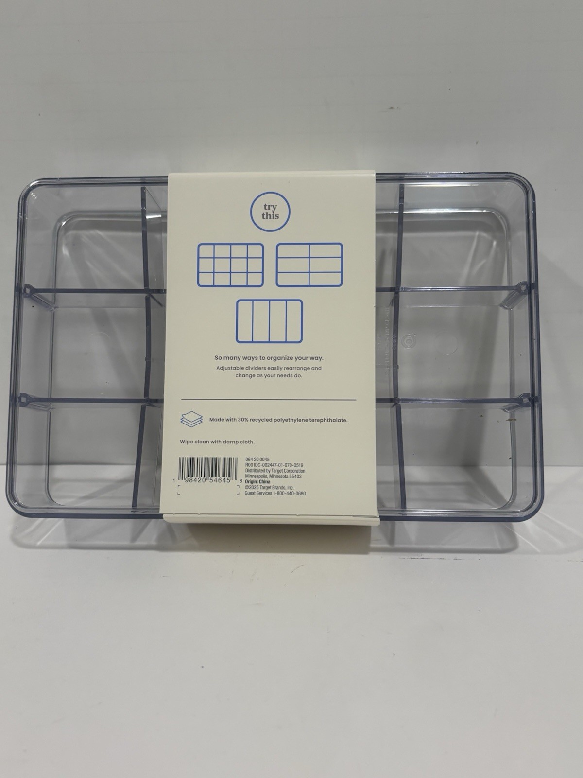 Brightroom Stackable Jewelry Craft Tray 9 x 6 x 2”