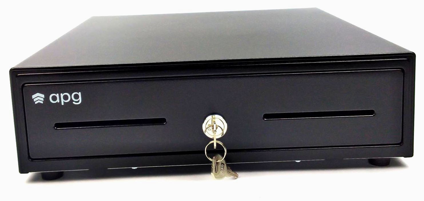 APG Arlo Point of Sale Cash Drawer 4 Bill 5 Coin Lockable EKDS320-1-B330-A11