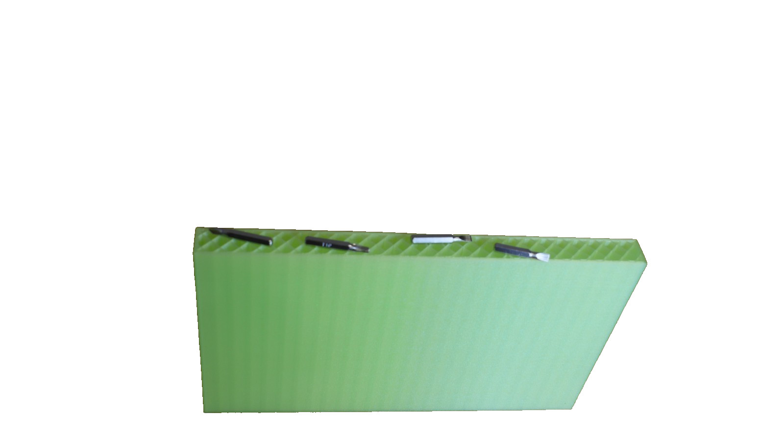 Computer Hardware Kit Divided Square Case – Green