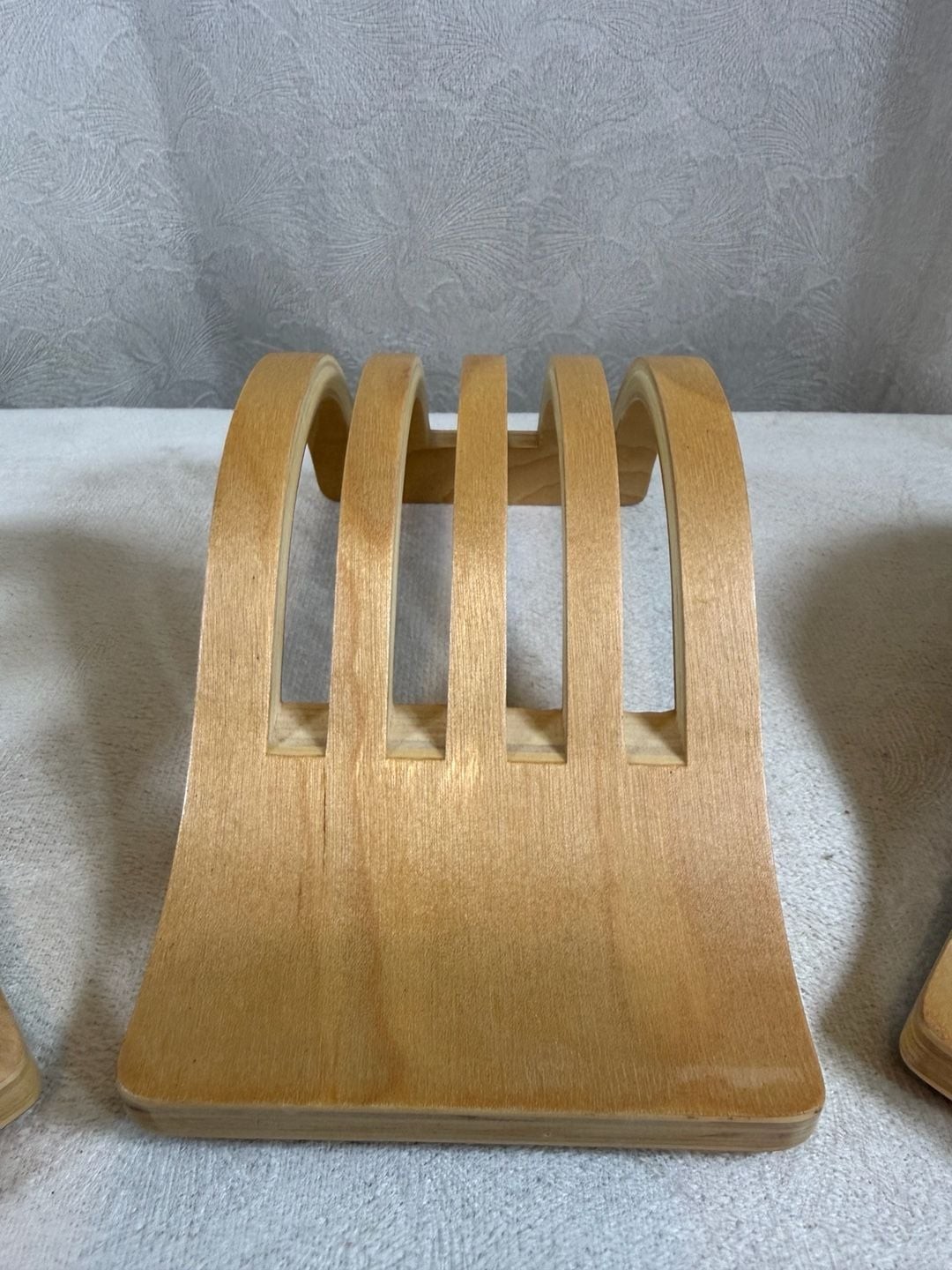 Set of 3 Custom Curved Bent Plywood Desk Organizers