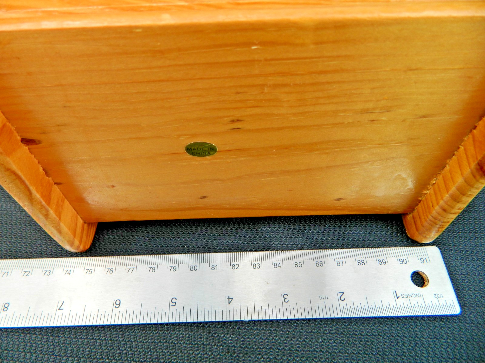 Vintage Wooden Desk Organizer Mail Sorter Letter/Device Holder oak wood Finish
