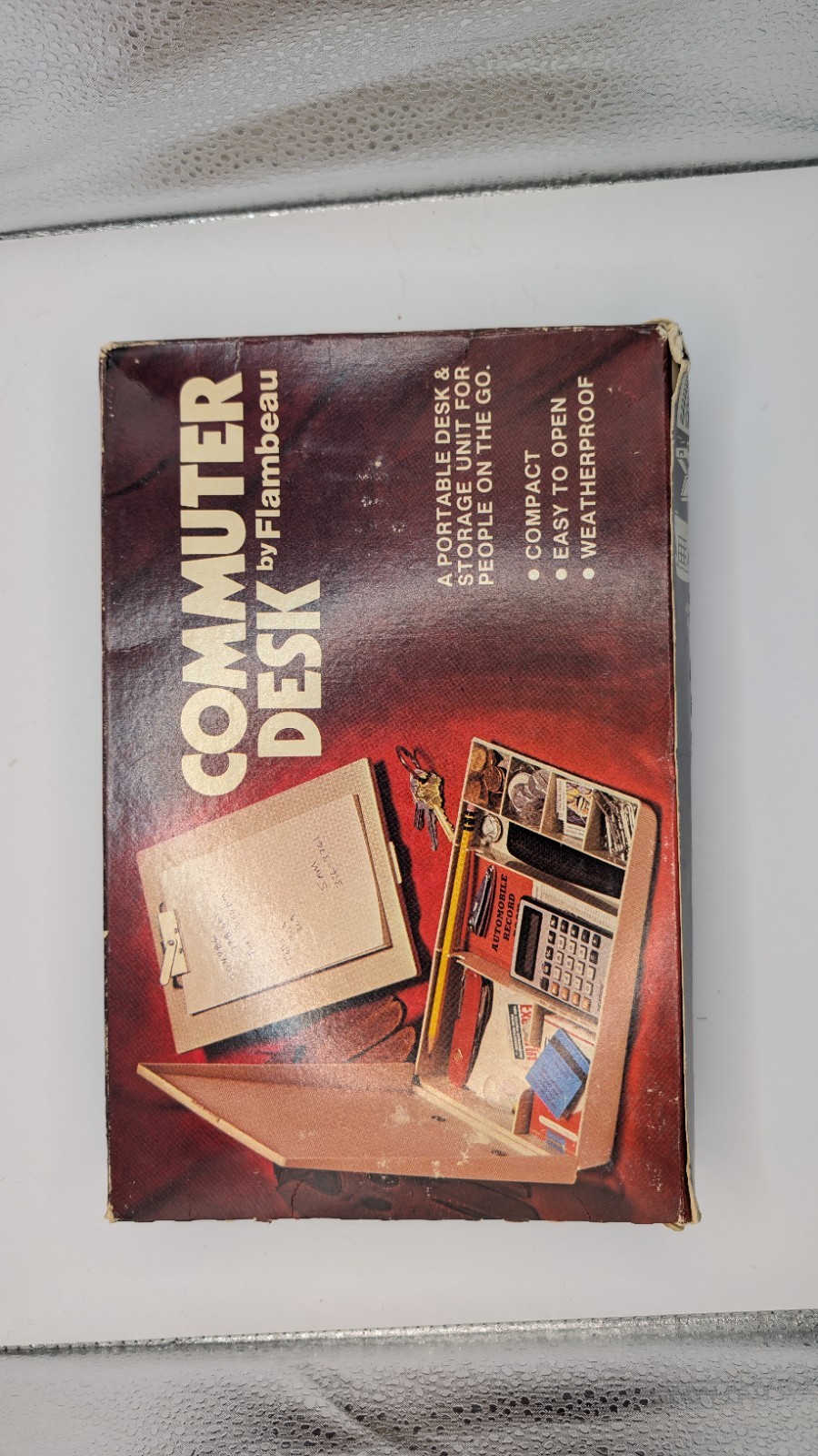 Flambeau Commuter Desk Storage Unit Box Portable Workspace Vintage 1970s NIB