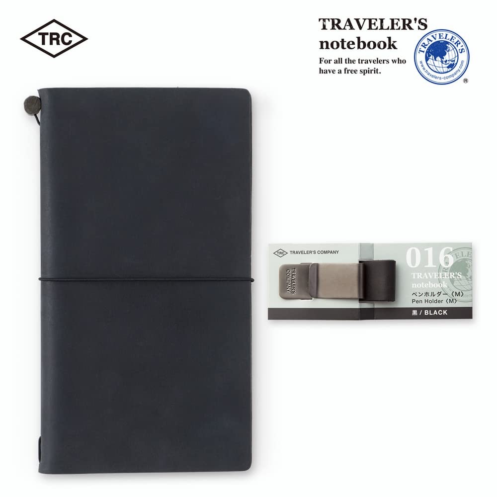 Traveler’s Notebook Pen Holder M Black 016 14298006