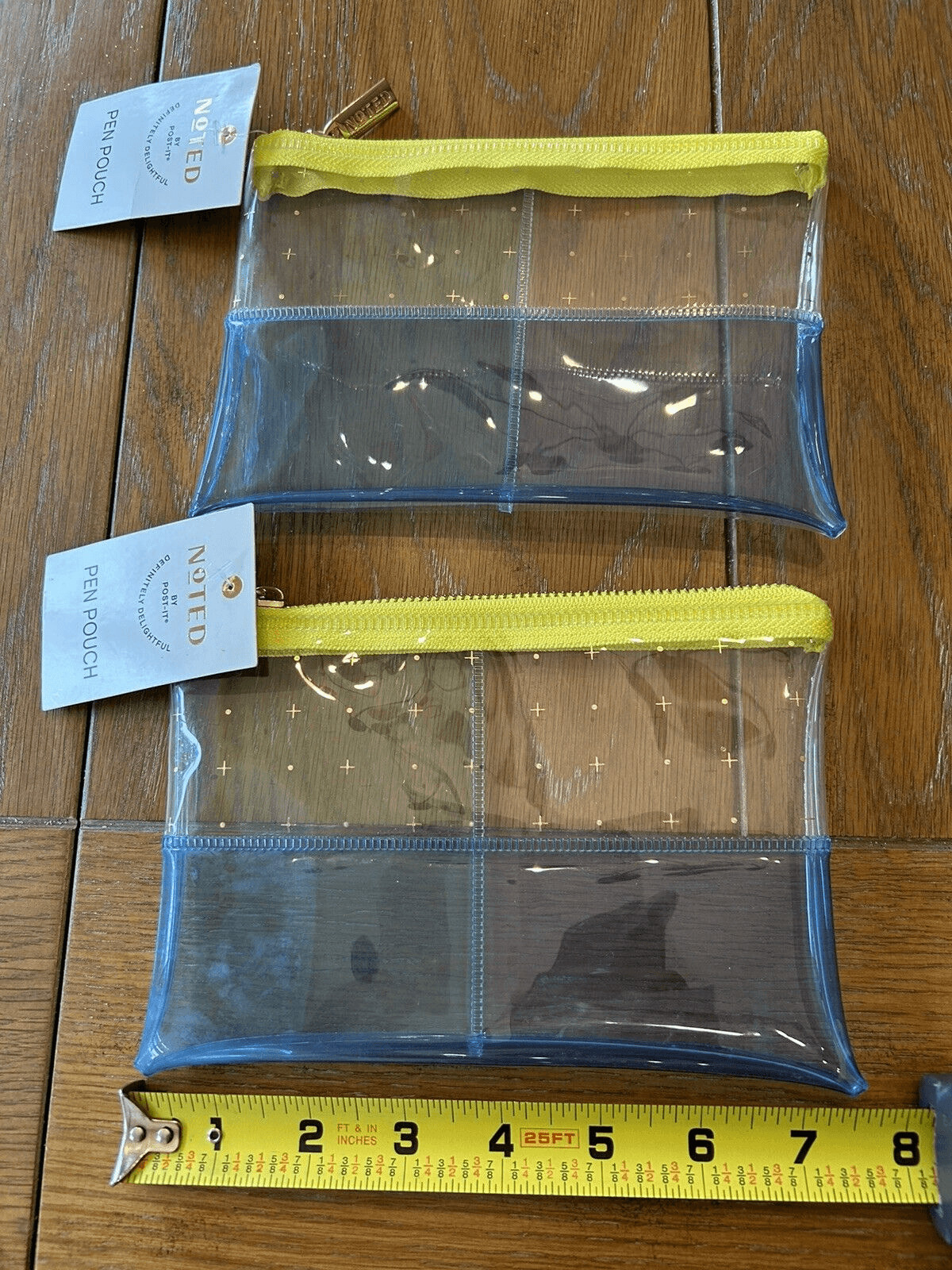 Pencil Case Pouch Noted by Post It Zipper Transparent, HIGH QUALITY PRODUCT. 1 P