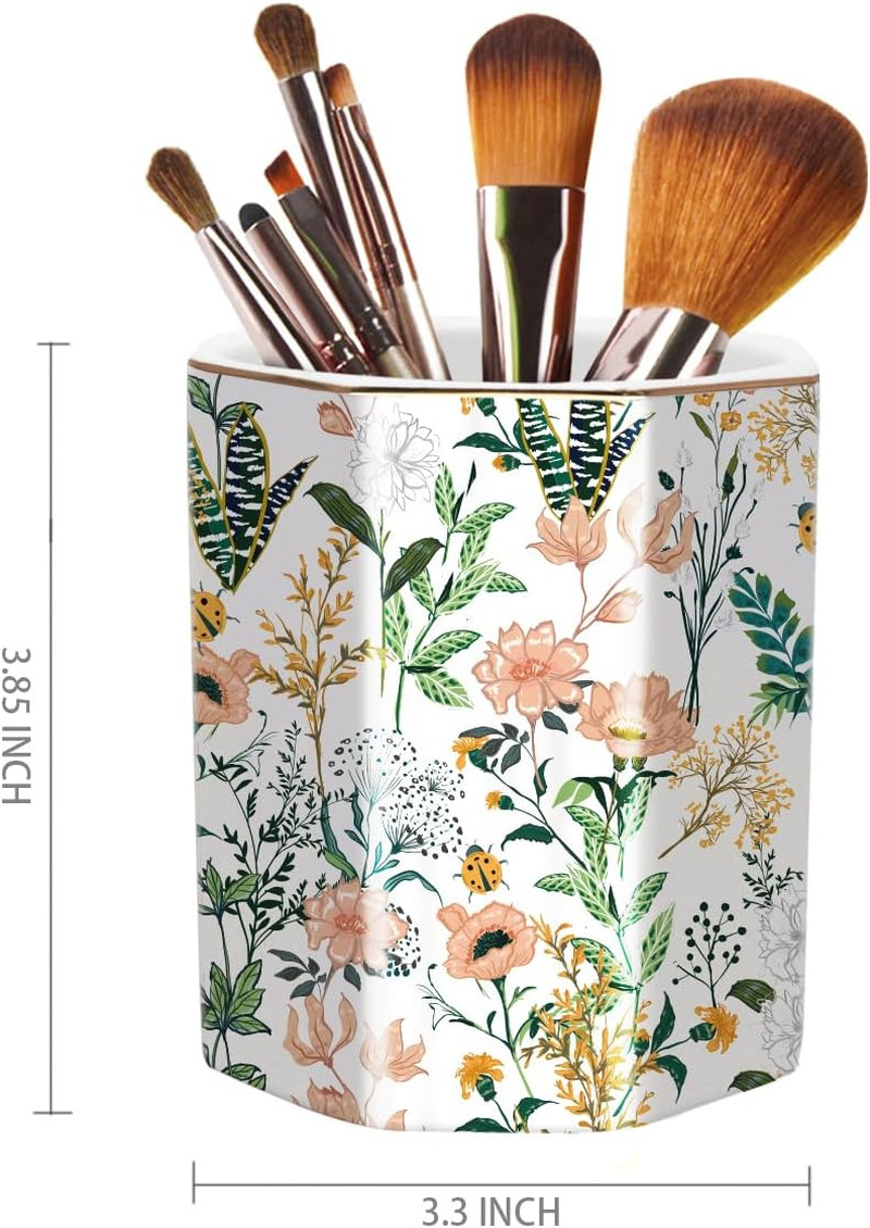 Soporte lindo boligrafos de ceramica organizador escritorio accesorios blanco
