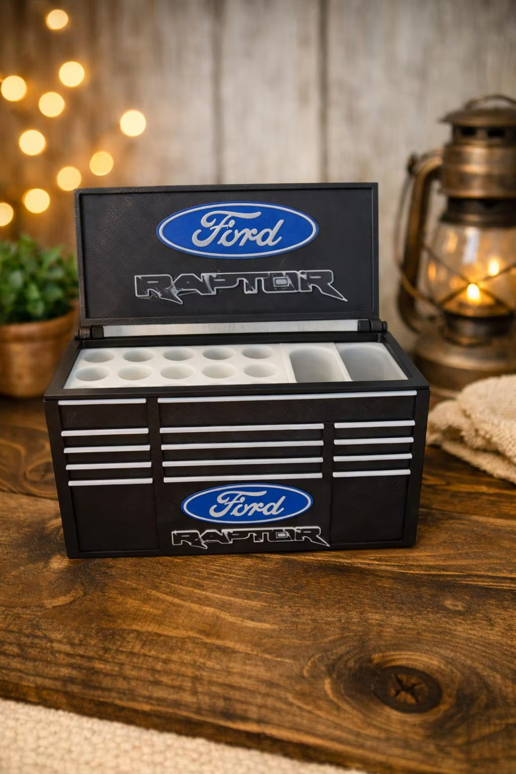Ford Raptor-Inspired Mini Toolbox Organizer – Desk Organizer