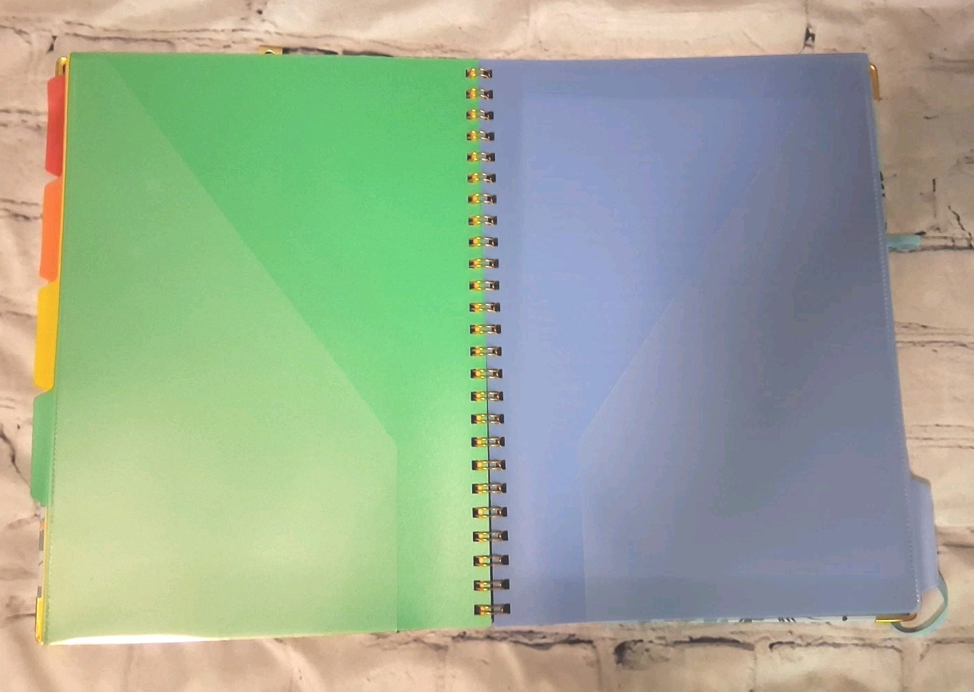 Floral Clipboard Portfolio & Spiral Organizer Notebook with Folders