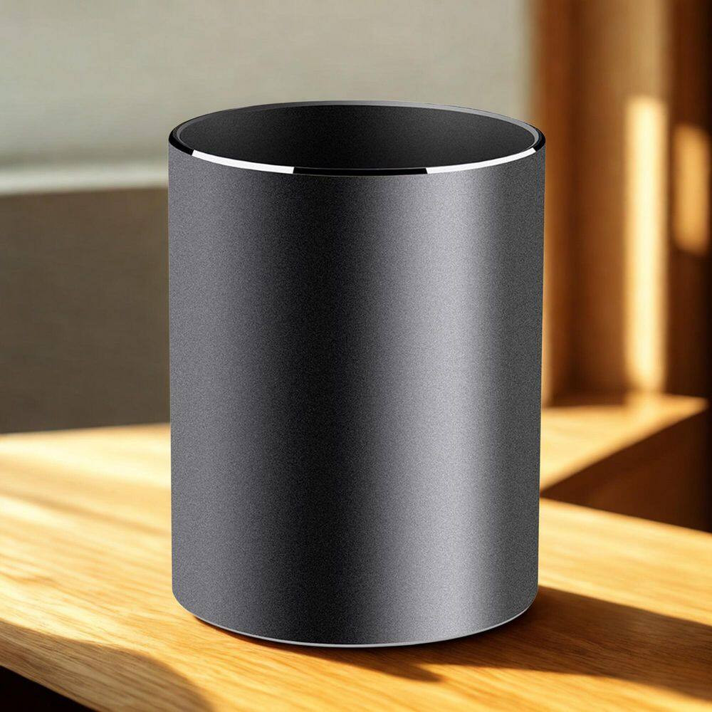 3.15 X 3.15 X 3.94 In. Aluminum round Pen Holder for Desk, Office, School, Home