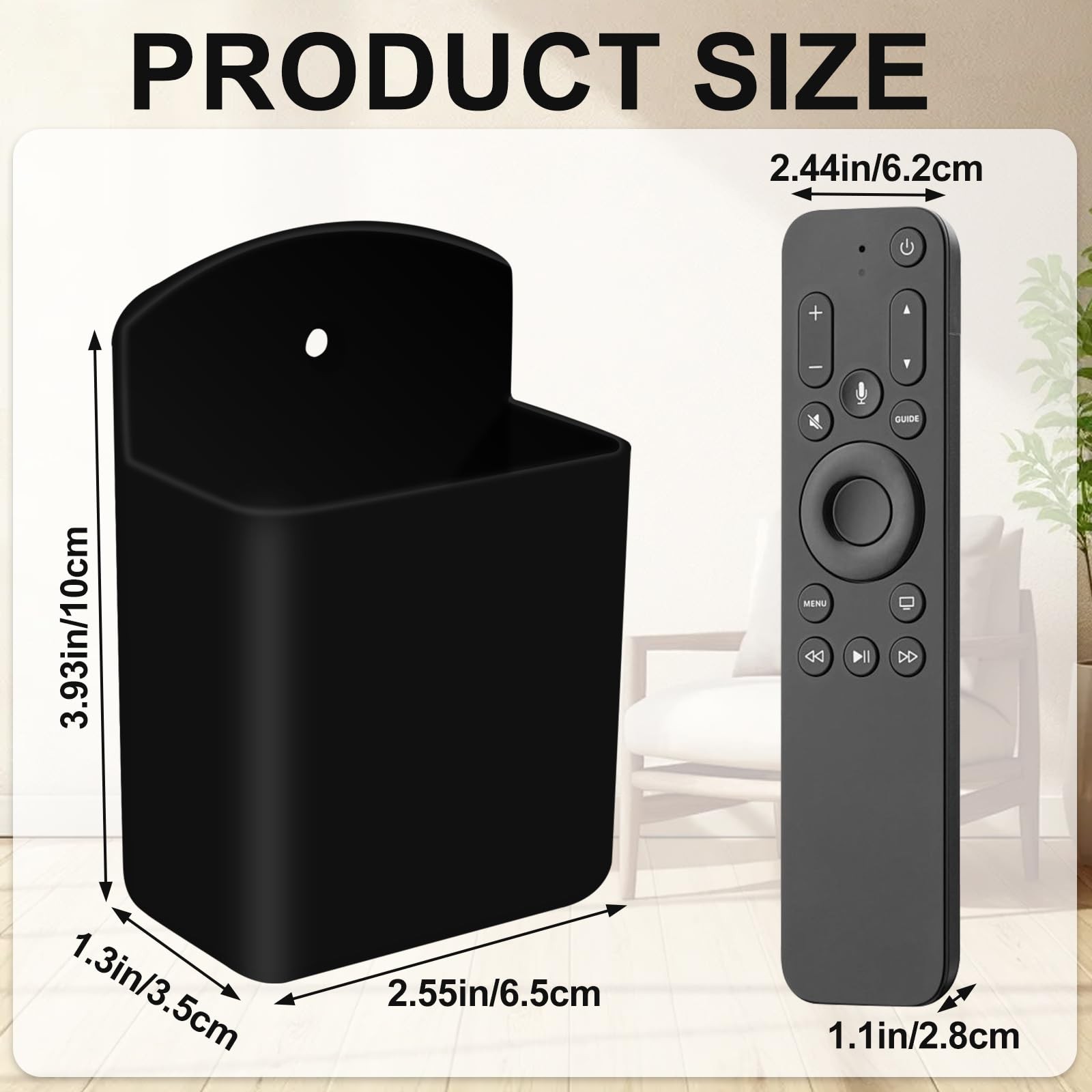 2 PCS Self Adhesive Remote Holder Wall Mount Control Holders Small Wall Mount…