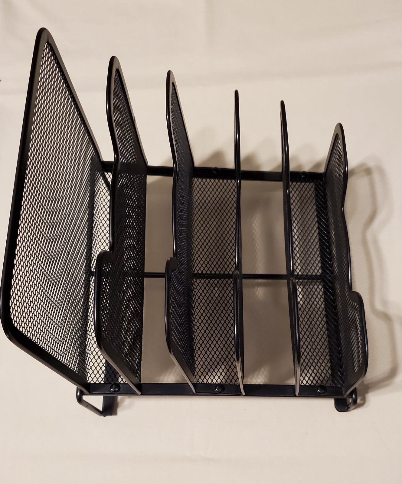 Metal Incline Desktop File Sorter, Wire File Organizer, Multi Step File Organize