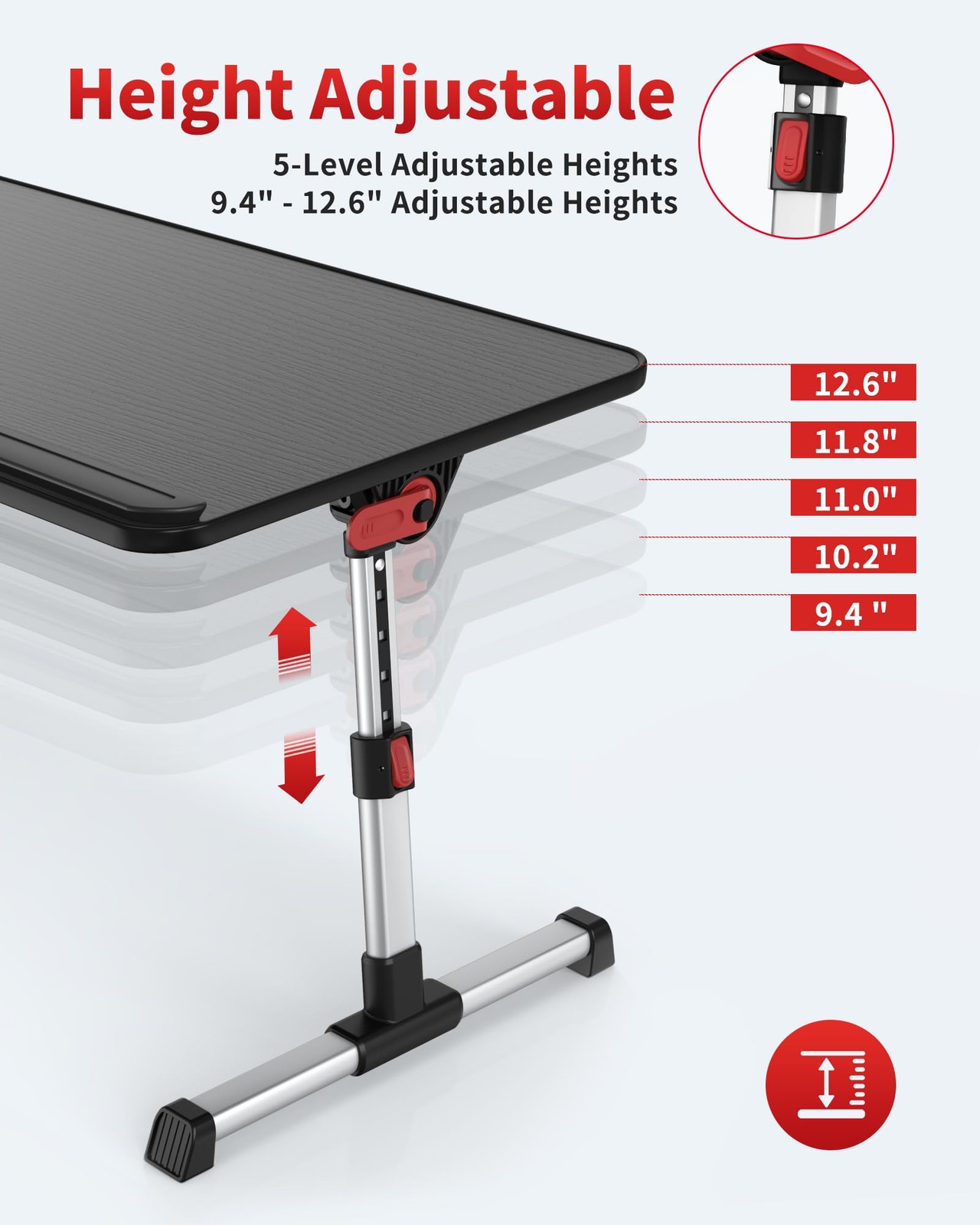 Laptop Desk Table Saiji Adjustable Laptop Stand Portable Lap Desks Foldable