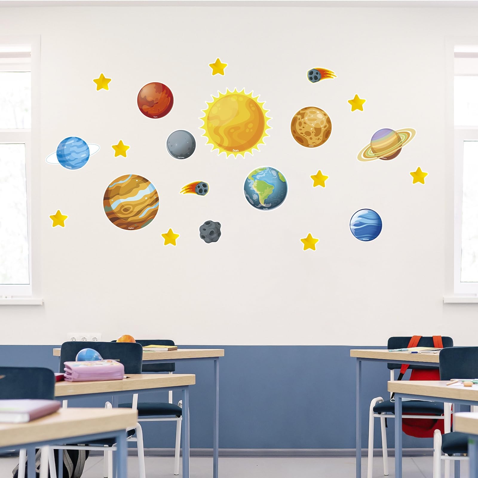 42 Pcs Solar System Cutouts Planet for Bulletin Board