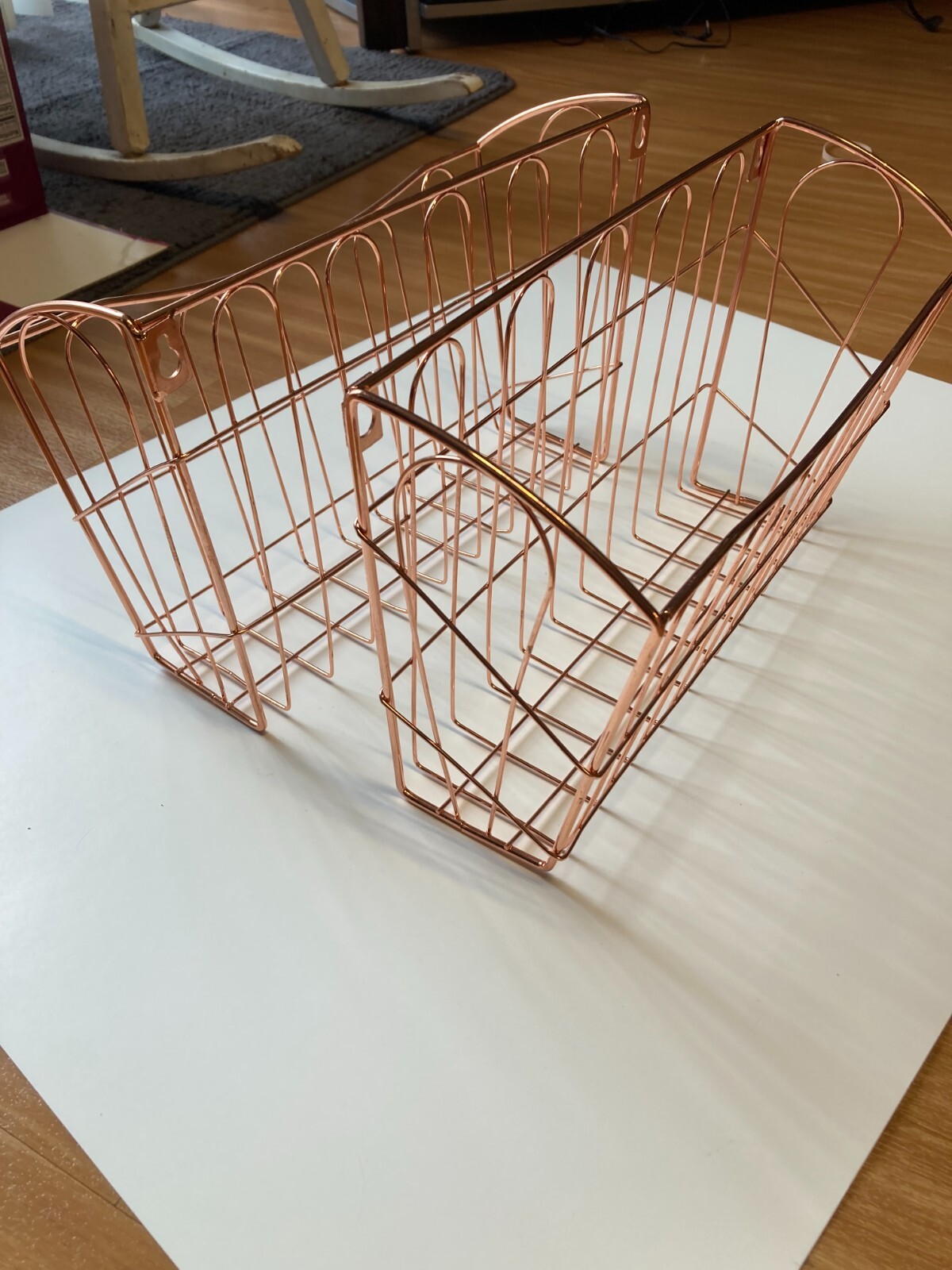 Rose Gold Desk Organizers Office Set Metal